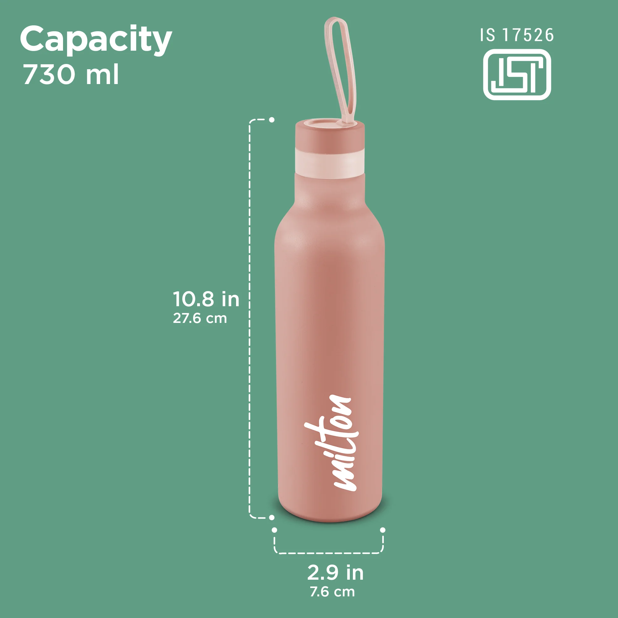 New Smarty Hot and Cold Thermosteel Bottle (Milton) - Image 10