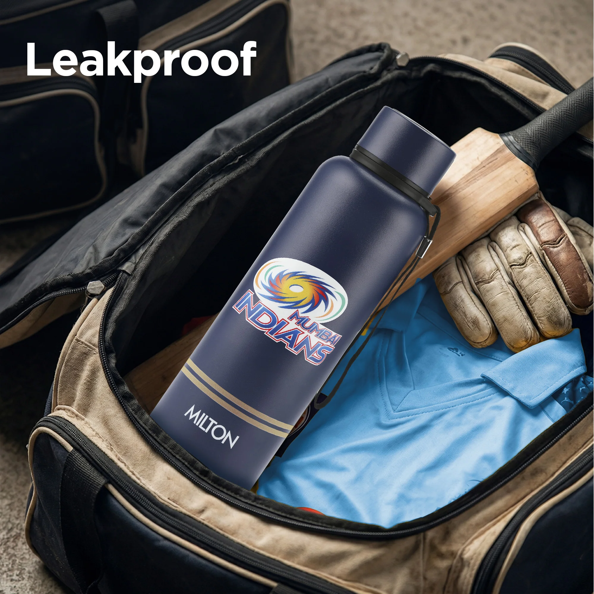 Sports Aura UV Printing Thermosteel Bottle - Mumbai Indians (MI) - Milton - Image 6