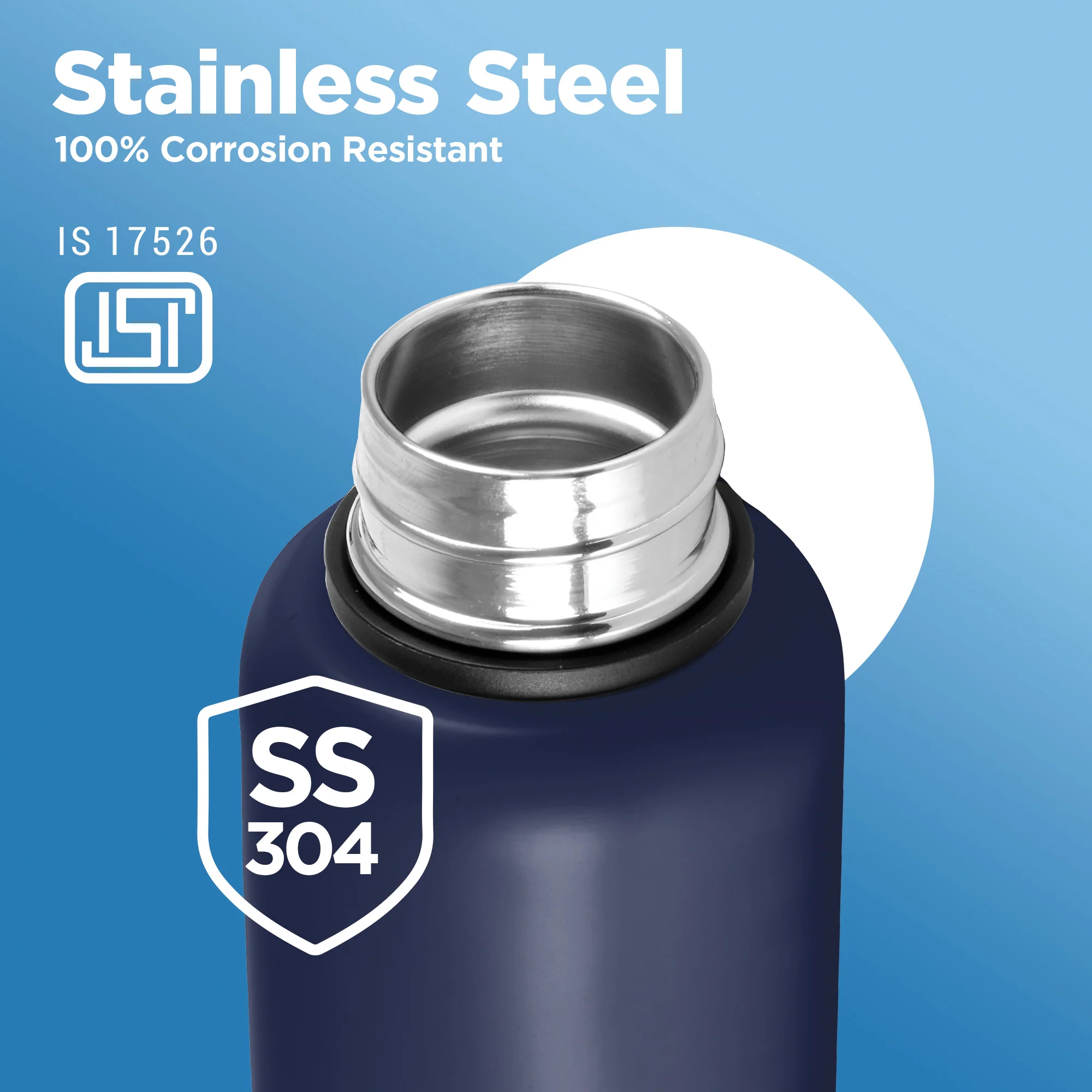 Sports Aura UV Printing Thermosteel Bottle - Mumbai Indians (MI) - Milton - Image 7