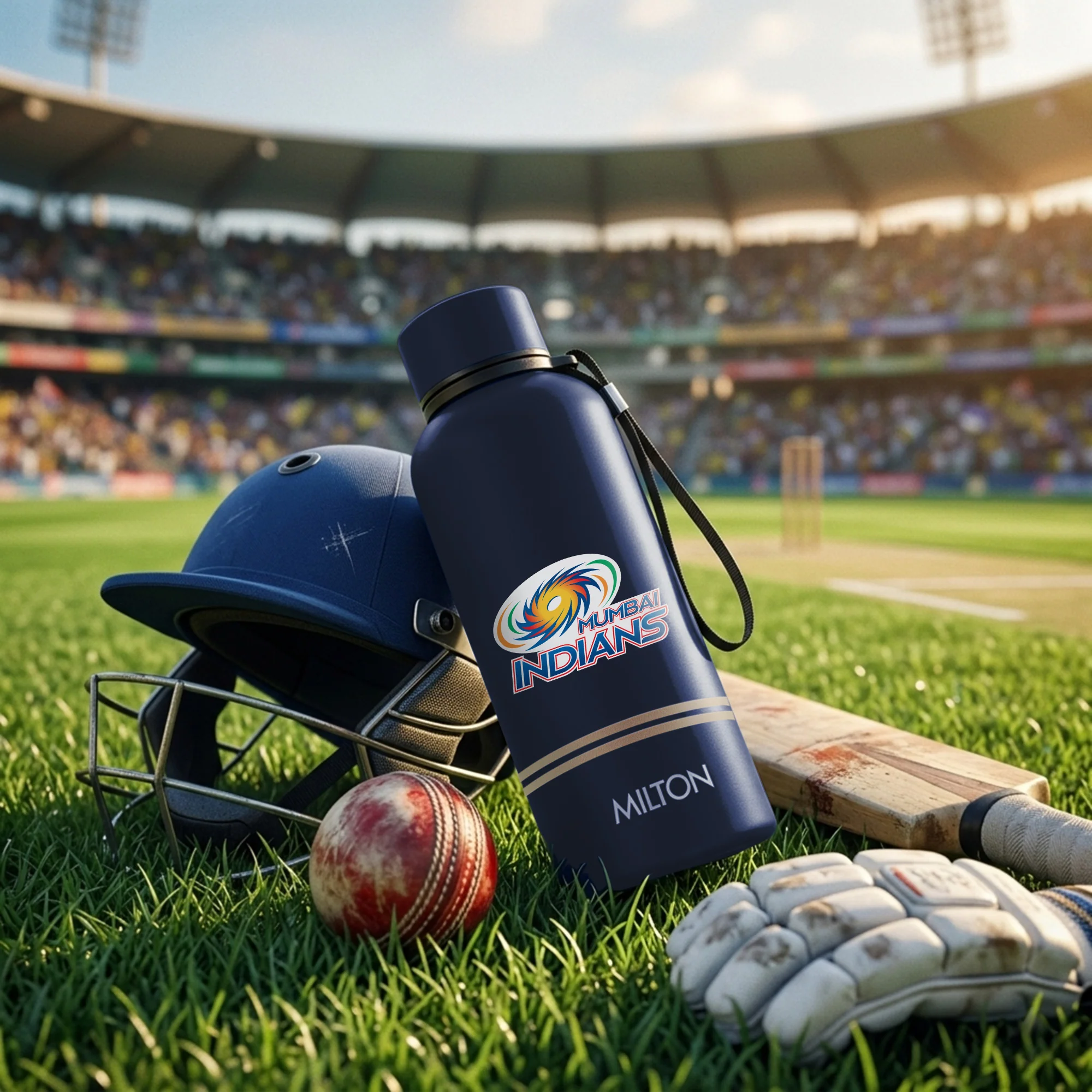 Sports Aura UV Printing Thermosteel Bottle - Mumbai Indians (MI) - Milton - Image 9