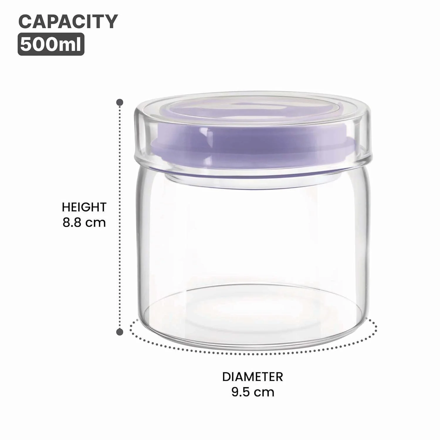 Alin Jar With Glass Lid (Treo by Milton) - Image 6