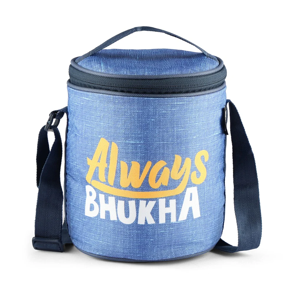 "Always Bhukha" - Glass Tiffin with Printed Jacket (Milton) - Image 6