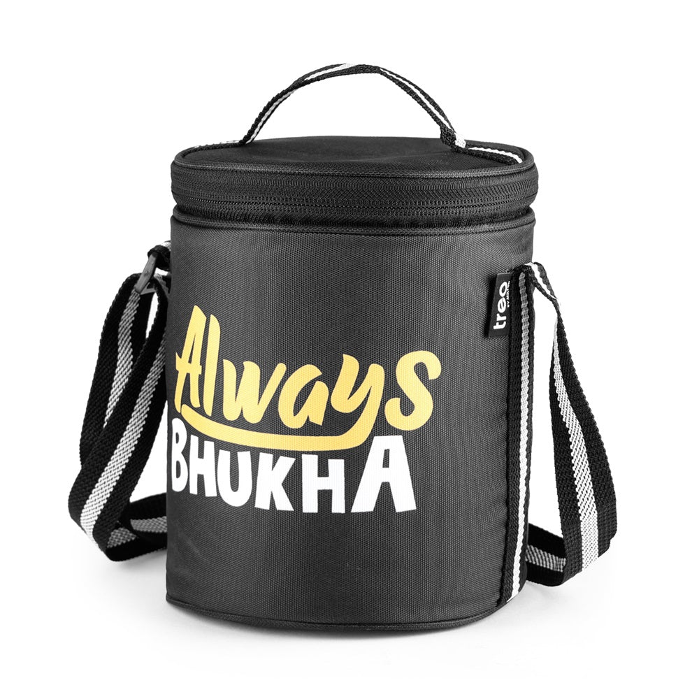 "Always Bhukha" - Glass Tiffin with Printed Jacket (Milton) - Image 7