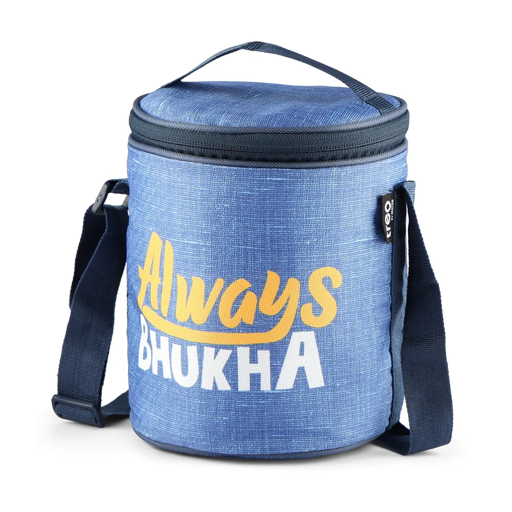 "Always Bhukha" - Glass Tiffin with Printed Jacket (Milton) - Image 8