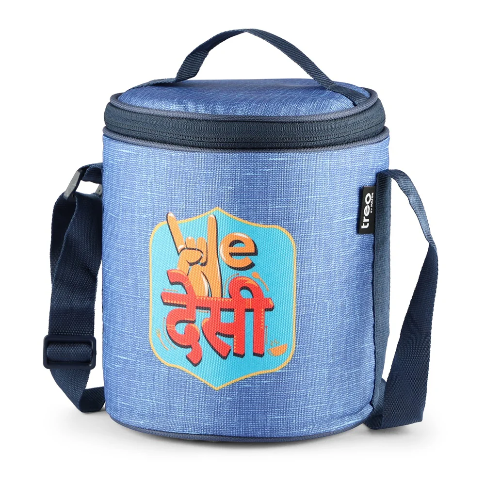 "We Desi" - Glass Tiffin with Printed Jacket (Milton) - Image 8