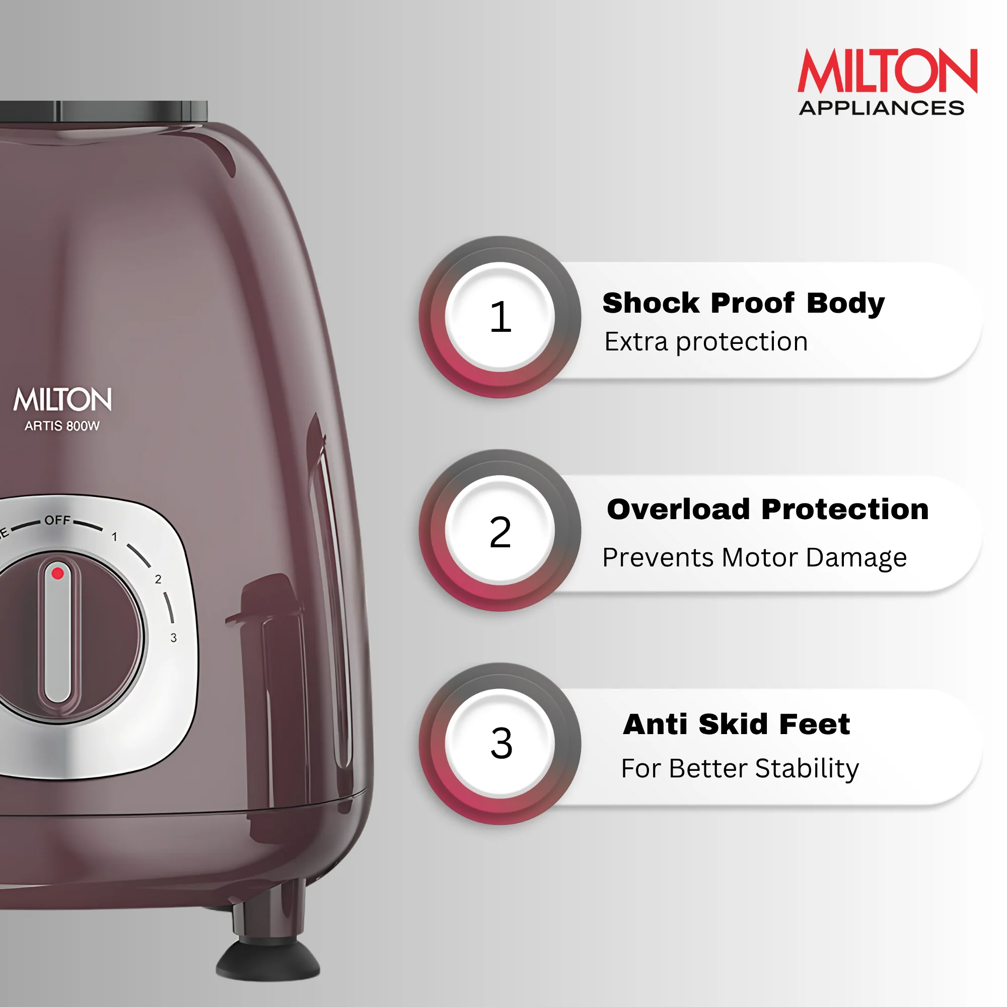Artis Mixer Grinder (Milton) - Image 2