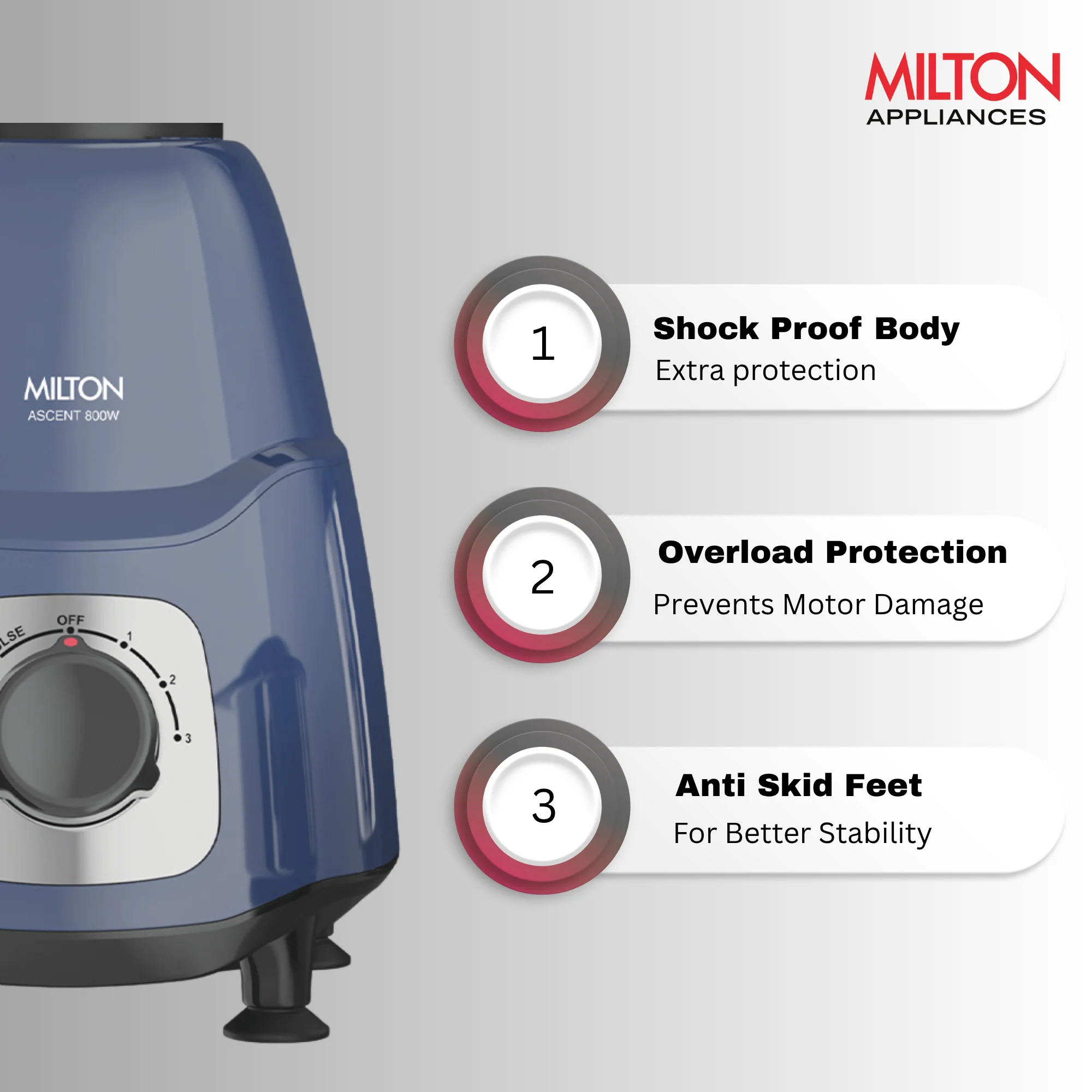Ascent Mixer Grinder (Milton) - Image 4