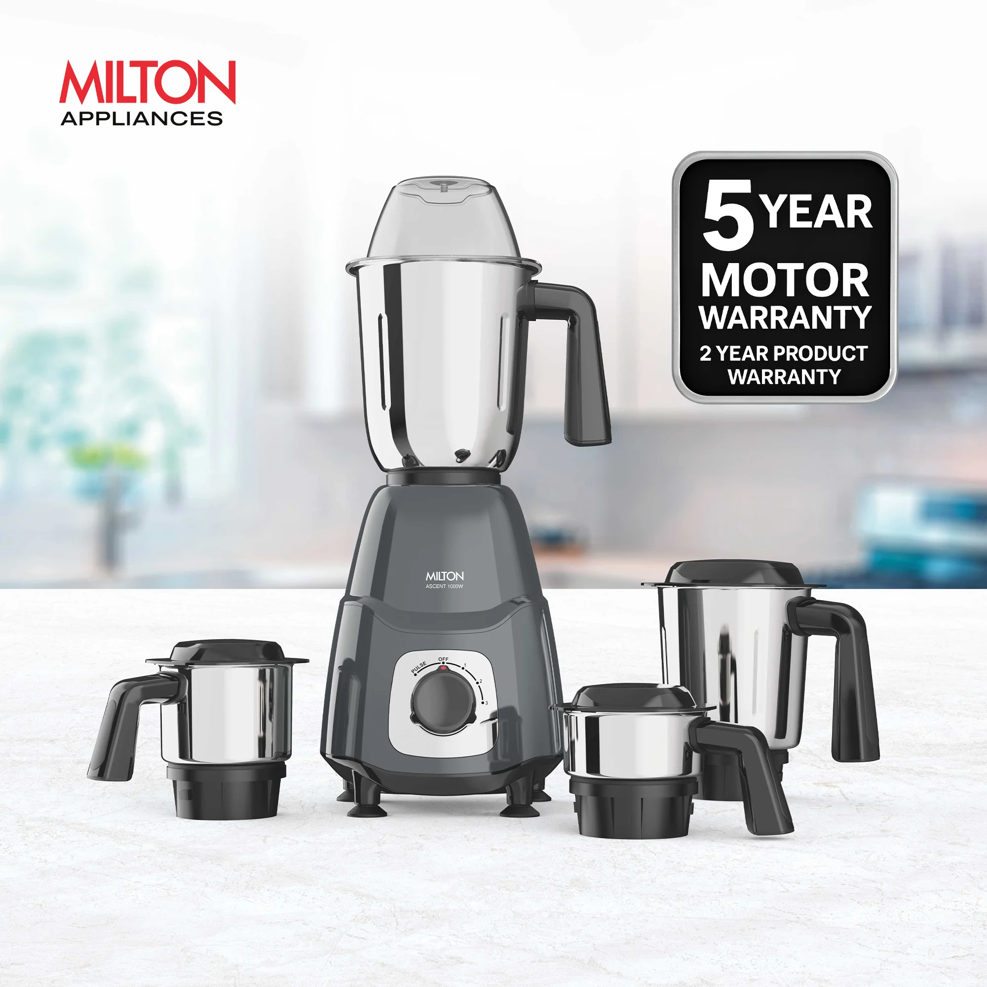 Ascent Mixer Grinder (Milton) - Image 8