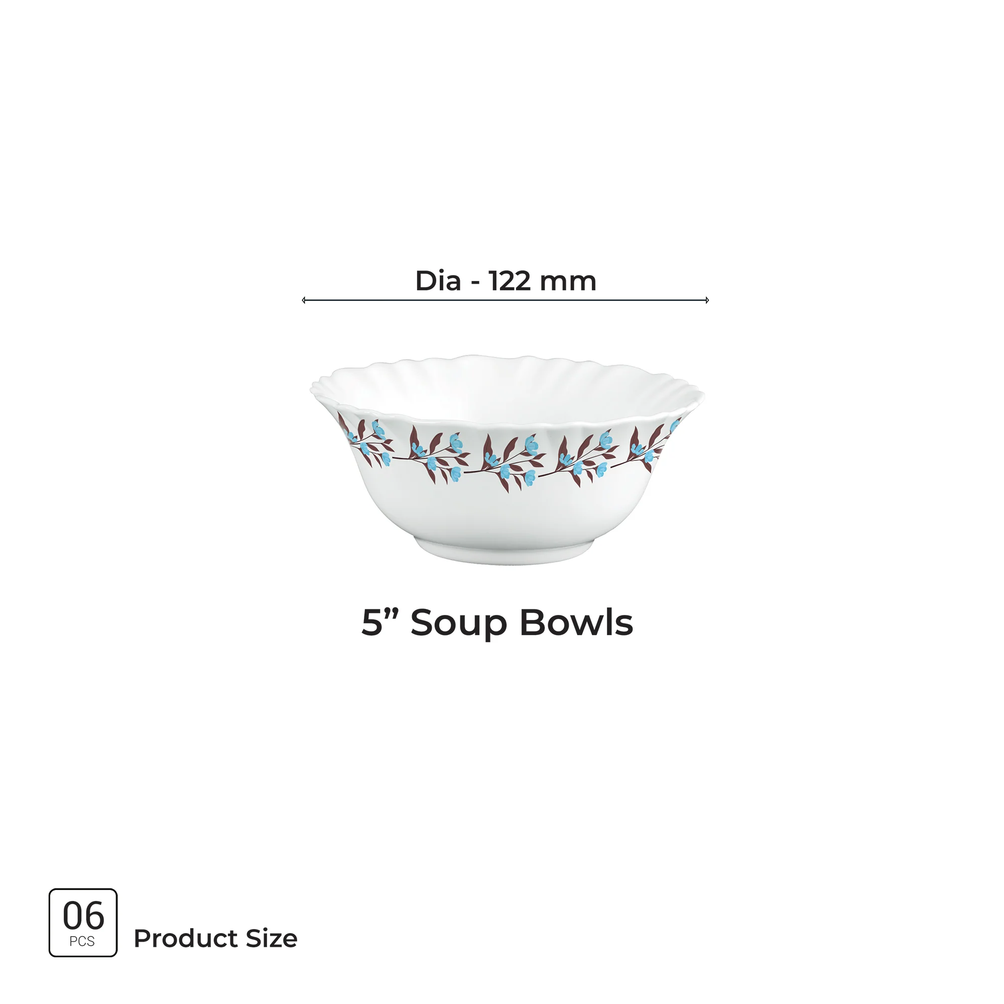 Aurelia Collection 6 Pcs Bowl Set - LAVELLE (Treo By Milton) - Image 6