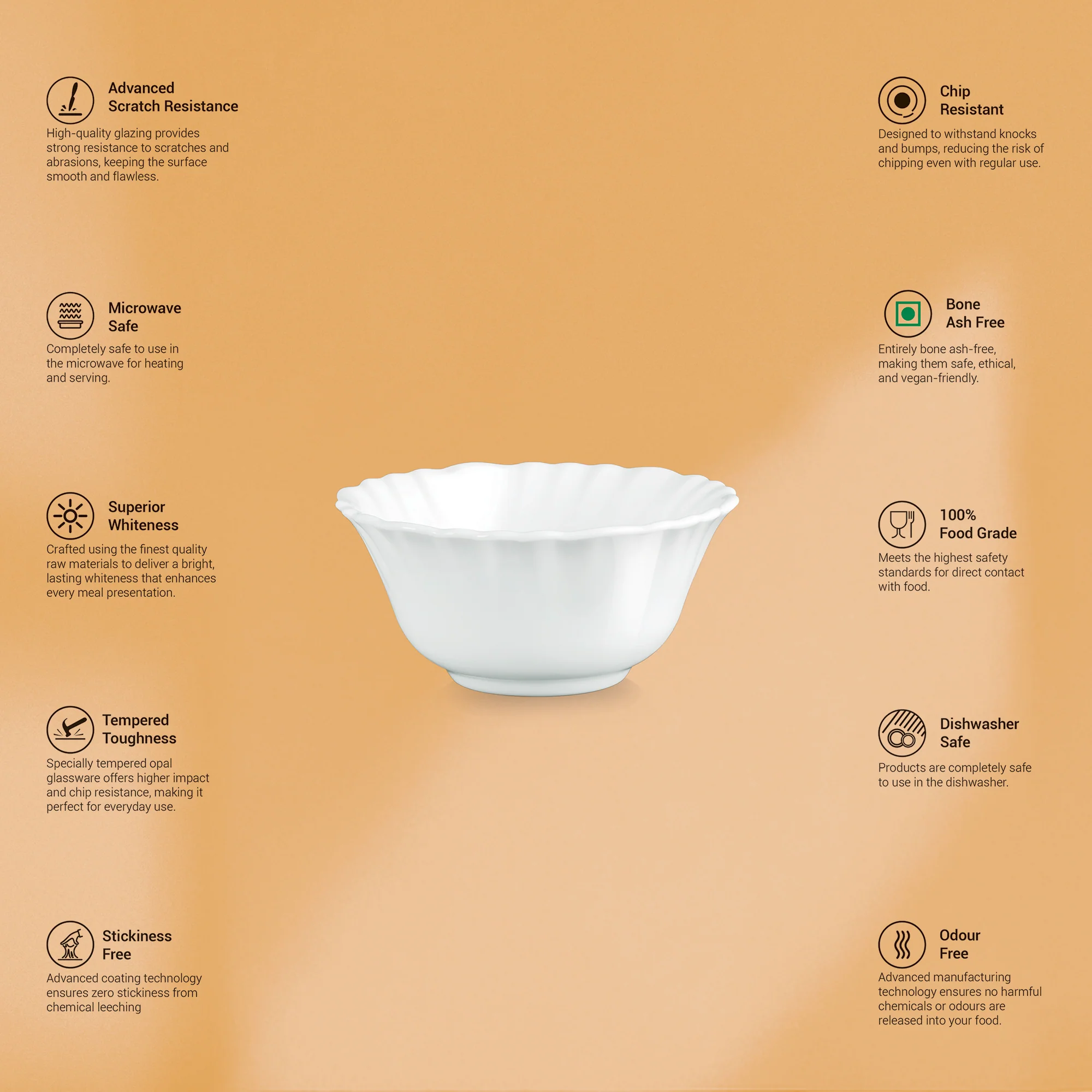 Aurelia Collection 6 Pcs Bowl Set - MAPELLE (Treo By Milton) - Image 2