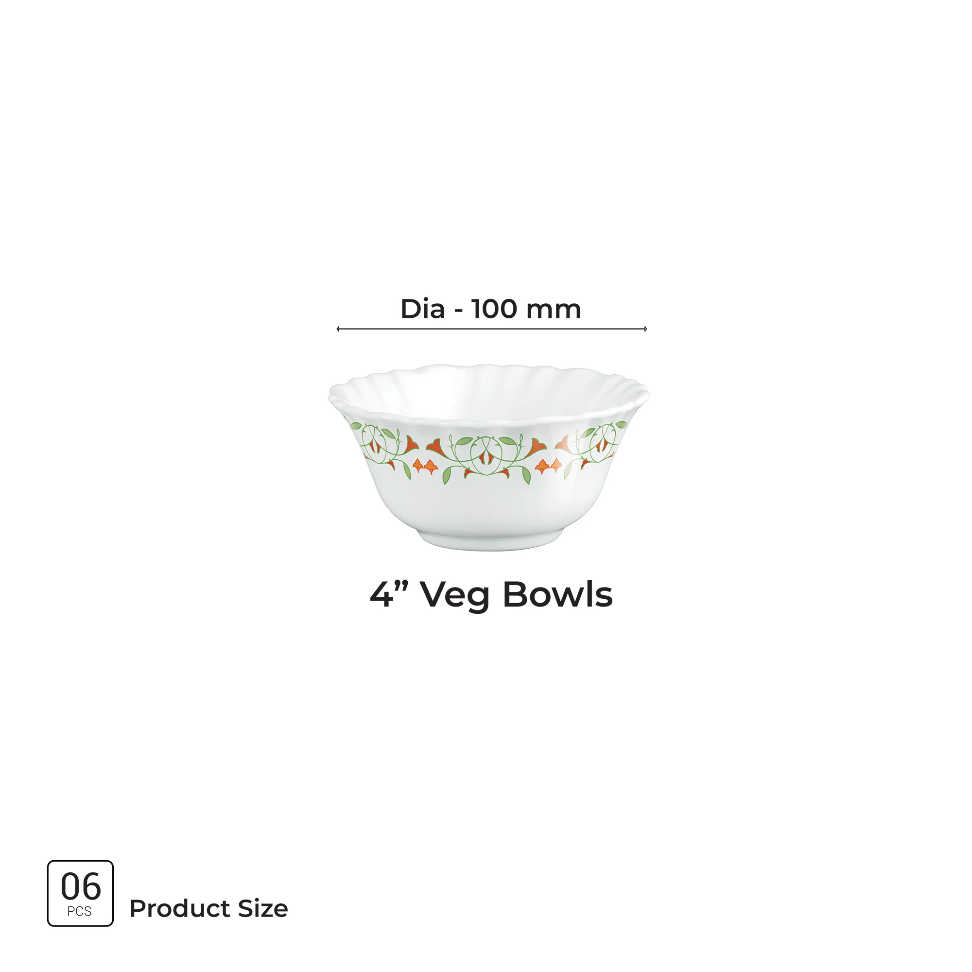 Aurelia Collection 6 Pcs Bowl Set - MEENA (Treo By Milton) - Image 3
