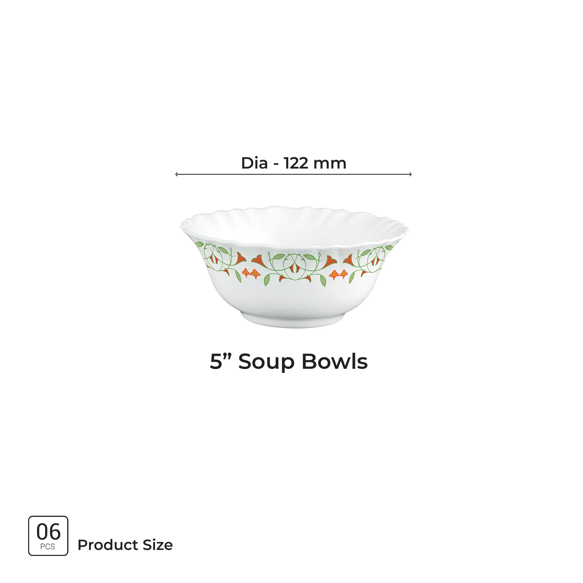 Aurelia Collection 6 Pcs Bowl Set - MEENA (Treo By Milton) - Image 6