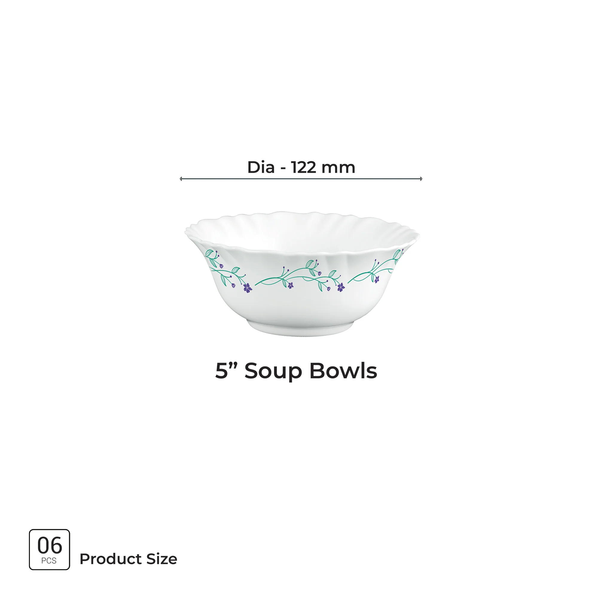 Aurelia Collection 6 Pcs Bowl Set - MUREL (Treo By Milton) - Image 6