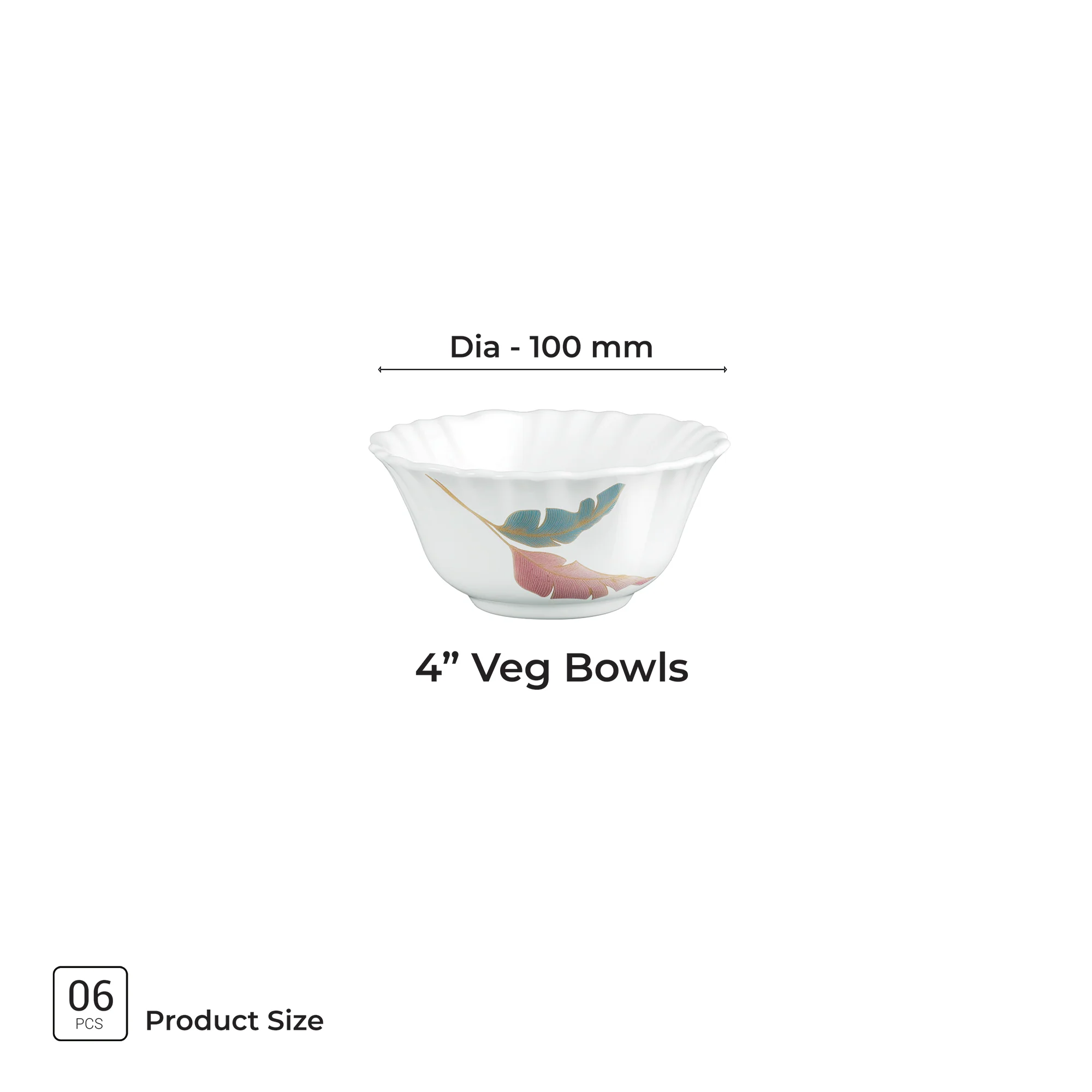 Aurelia Collection 6 Pcs Bowl Set - PALMA (Treo By Milton) - Image 3