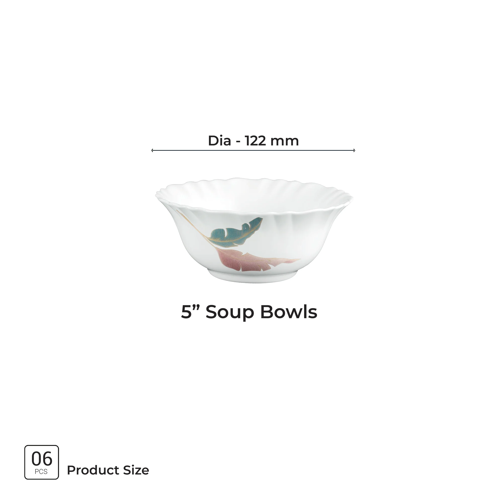 Aurelia Collection 6 Pcs Bowl Set - PALMA (Treo By Milton) - Image 6