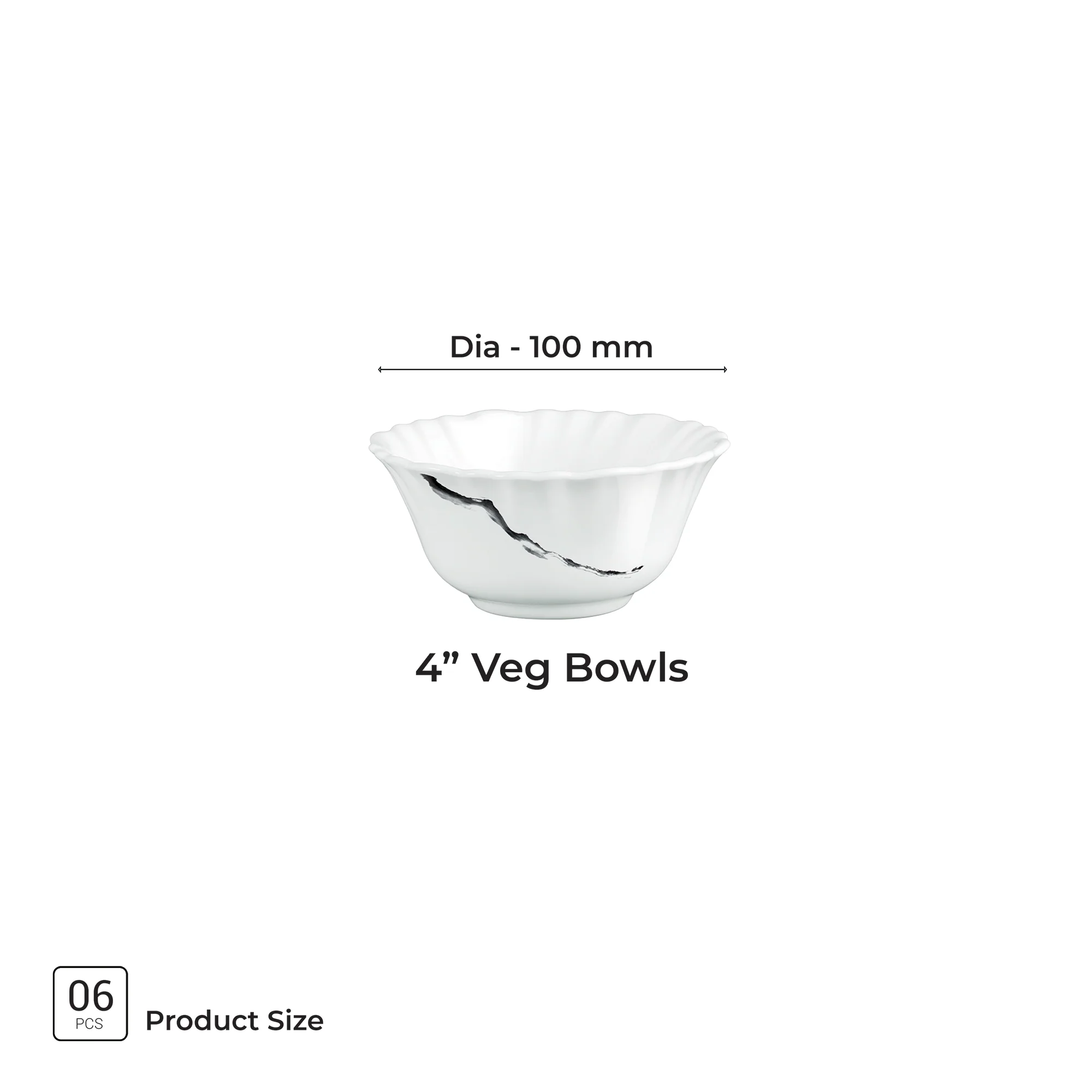 Aurelia Collection 6 Pcs Bowl Set - STRIA (Treo By Milton) - Image 3