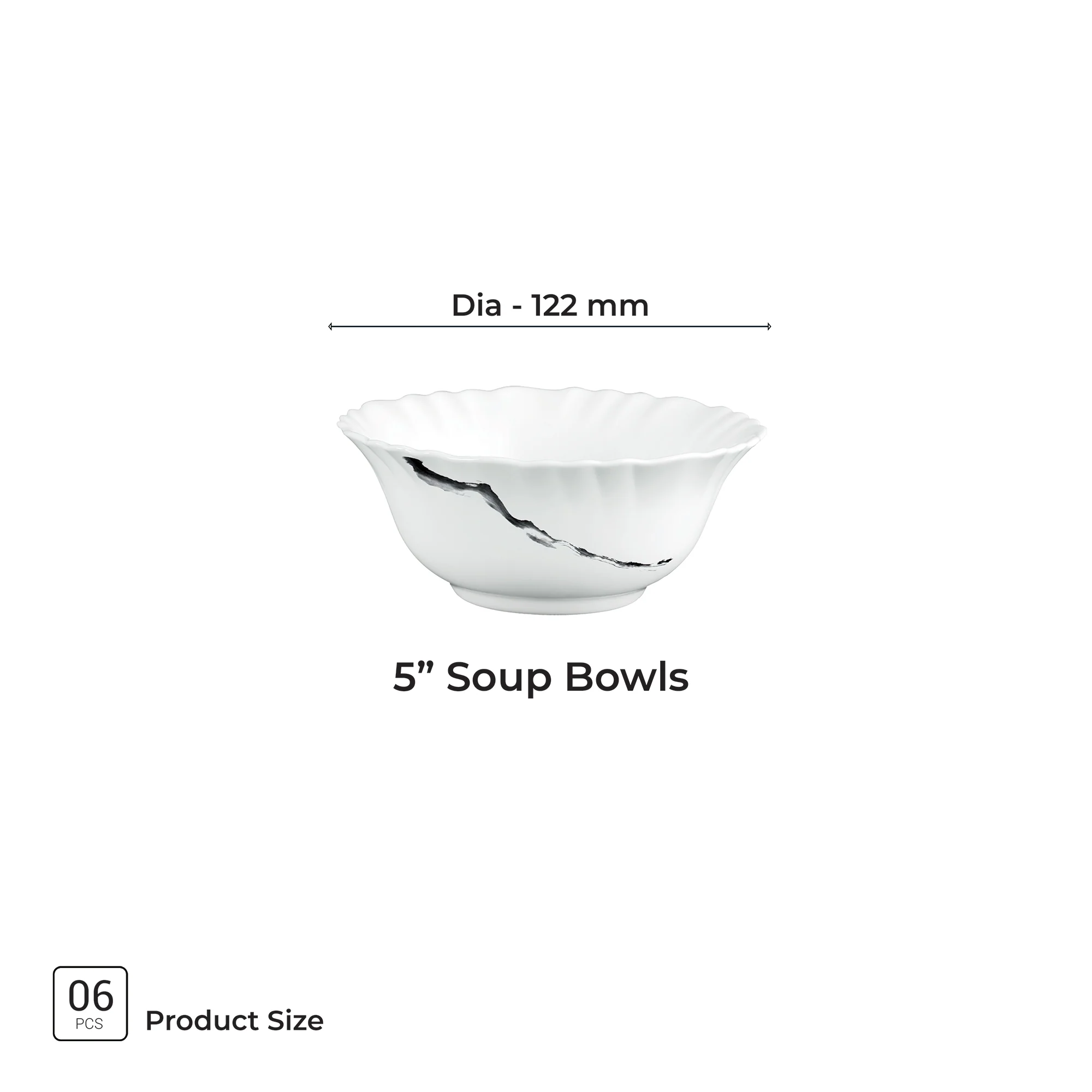 Aurelia Collection 6 Pcs Bowl Set - STRIA (Treo By Milton) - Image 6