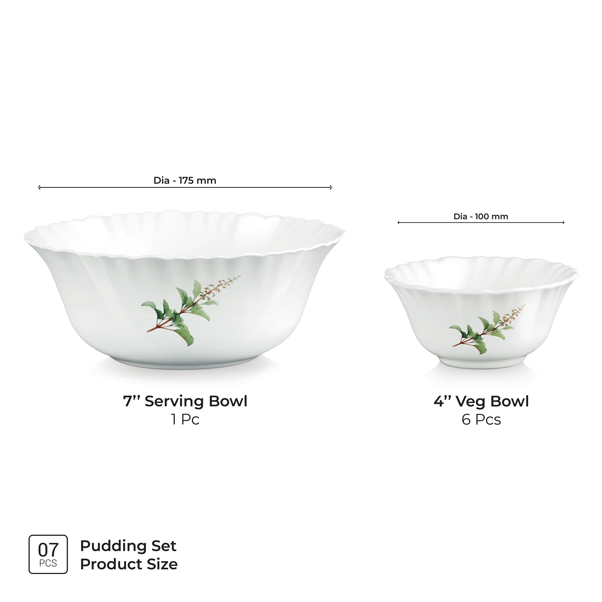 Aurelia Collection 7 Pcs Pudding Set - SAVIRA (Treo by Milton) - Image 3