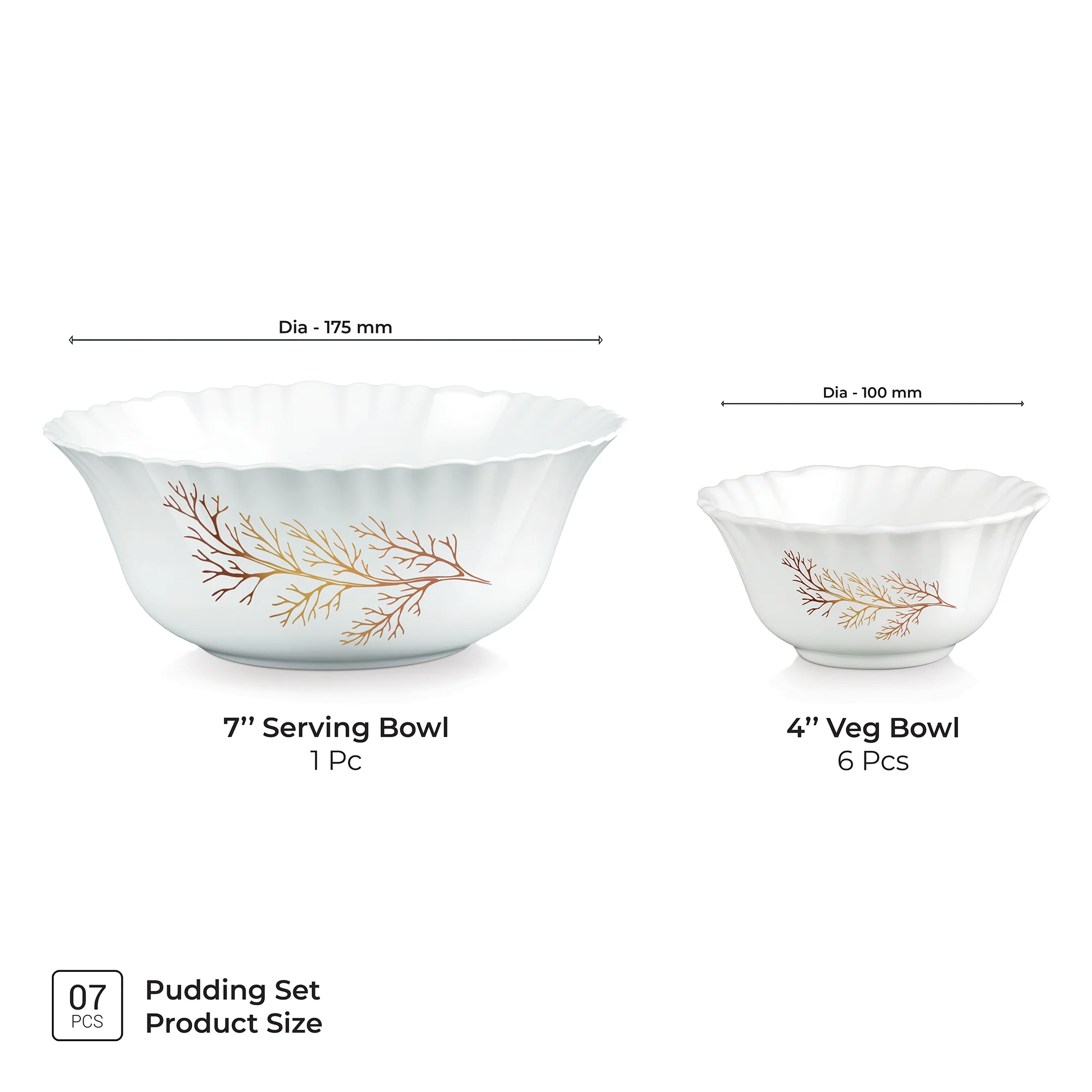 Aurelia Collection 7 Pcs Pudding Set - SILVIA (Treo by Milton) - Image 3