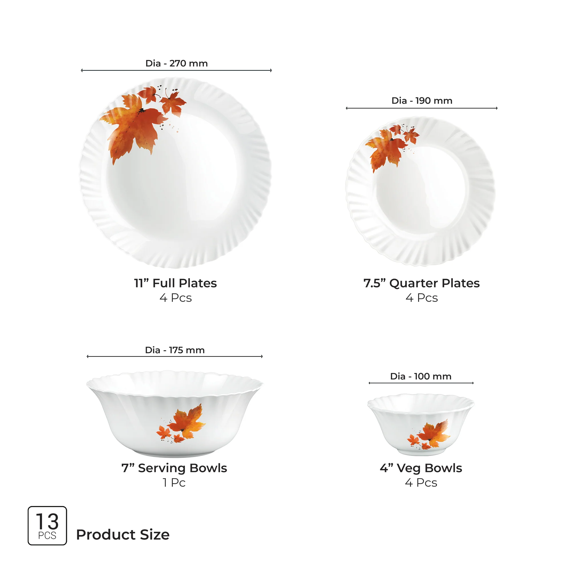 Aurelia Collection Dinner Set - MAPELLE - Image 4
