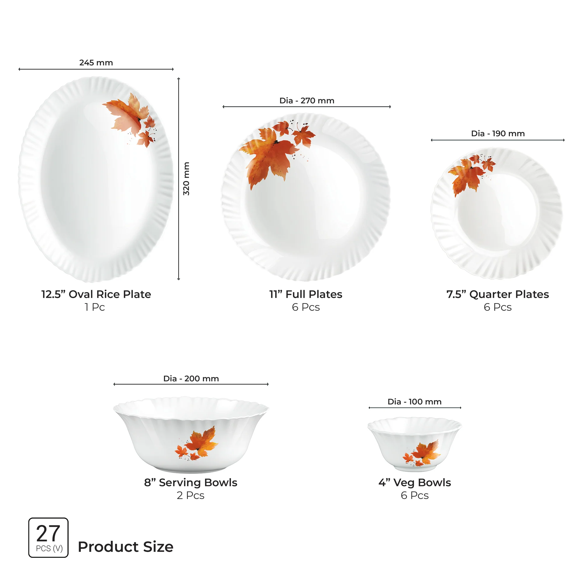 Aurelia Collection Dinner Set - MAPELLE - Image 8