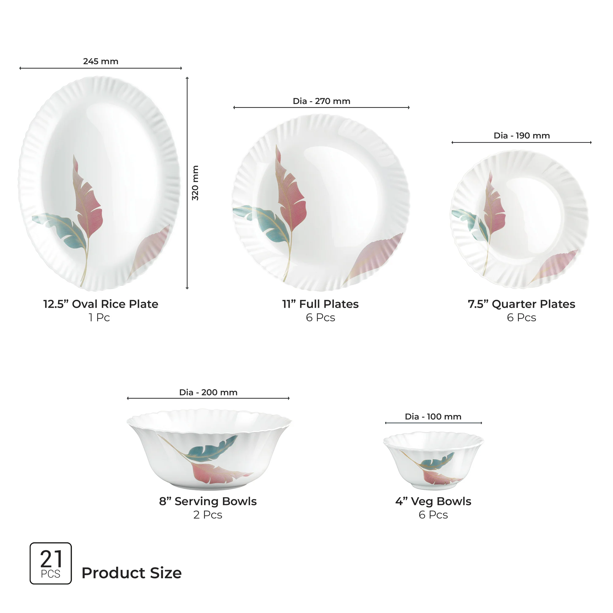 Aurelia Collection Dinner Set - PALMA - Image 8