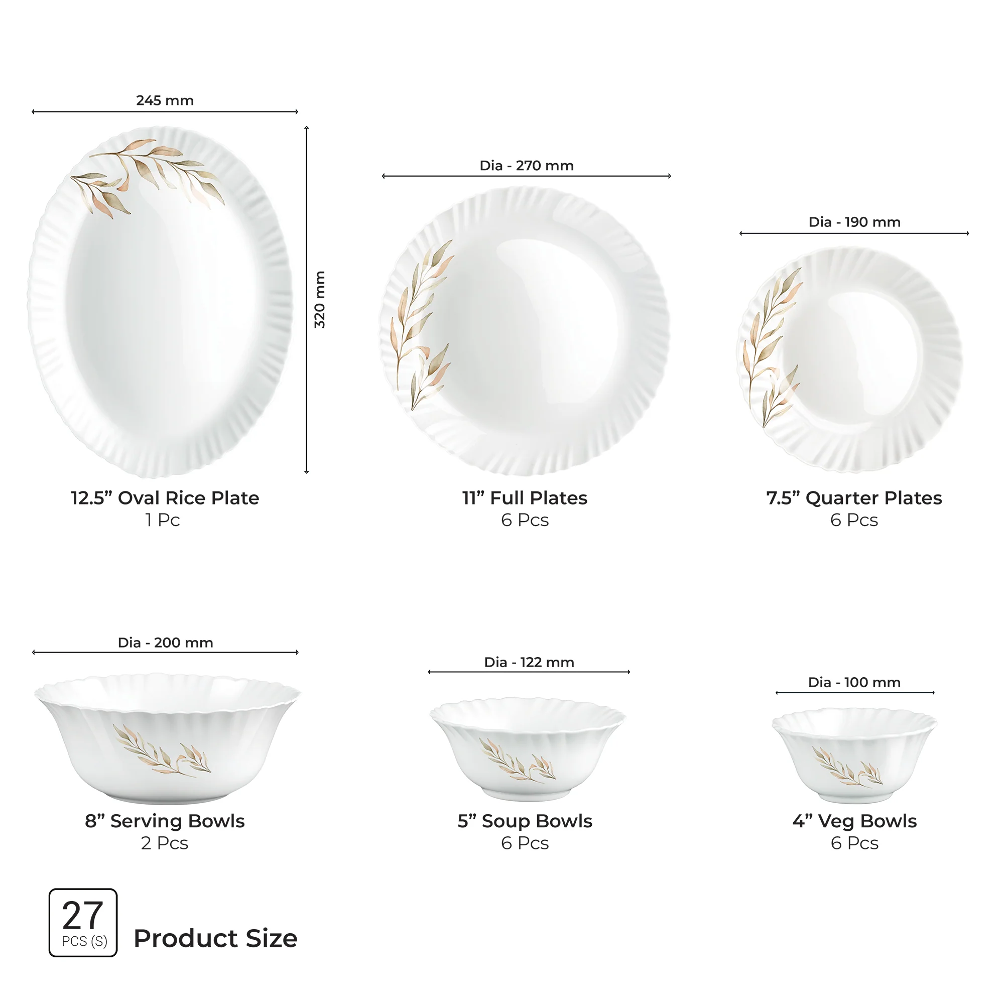 Aurelia Collection Dinner Set - SELENE - Image 3
