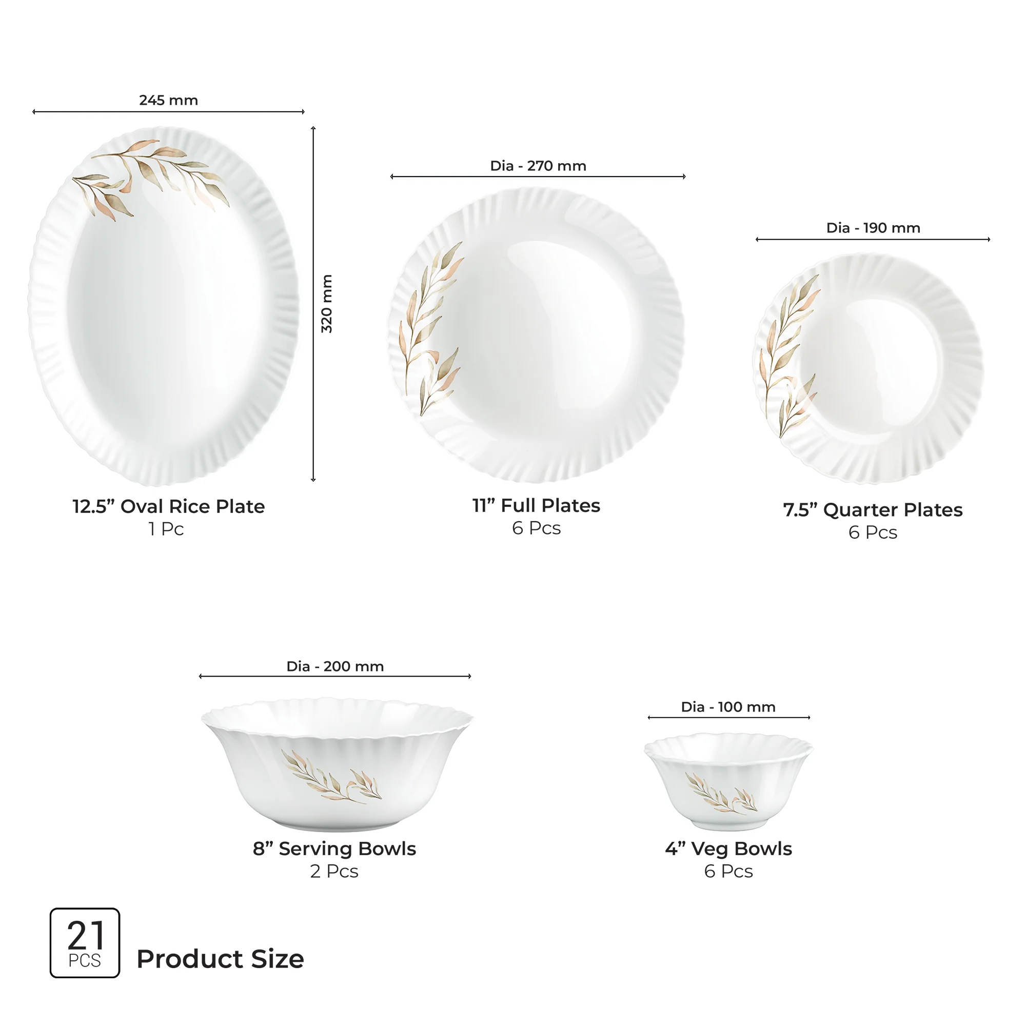 Aurelia Collection Dinner Set - SELENE - Image 8