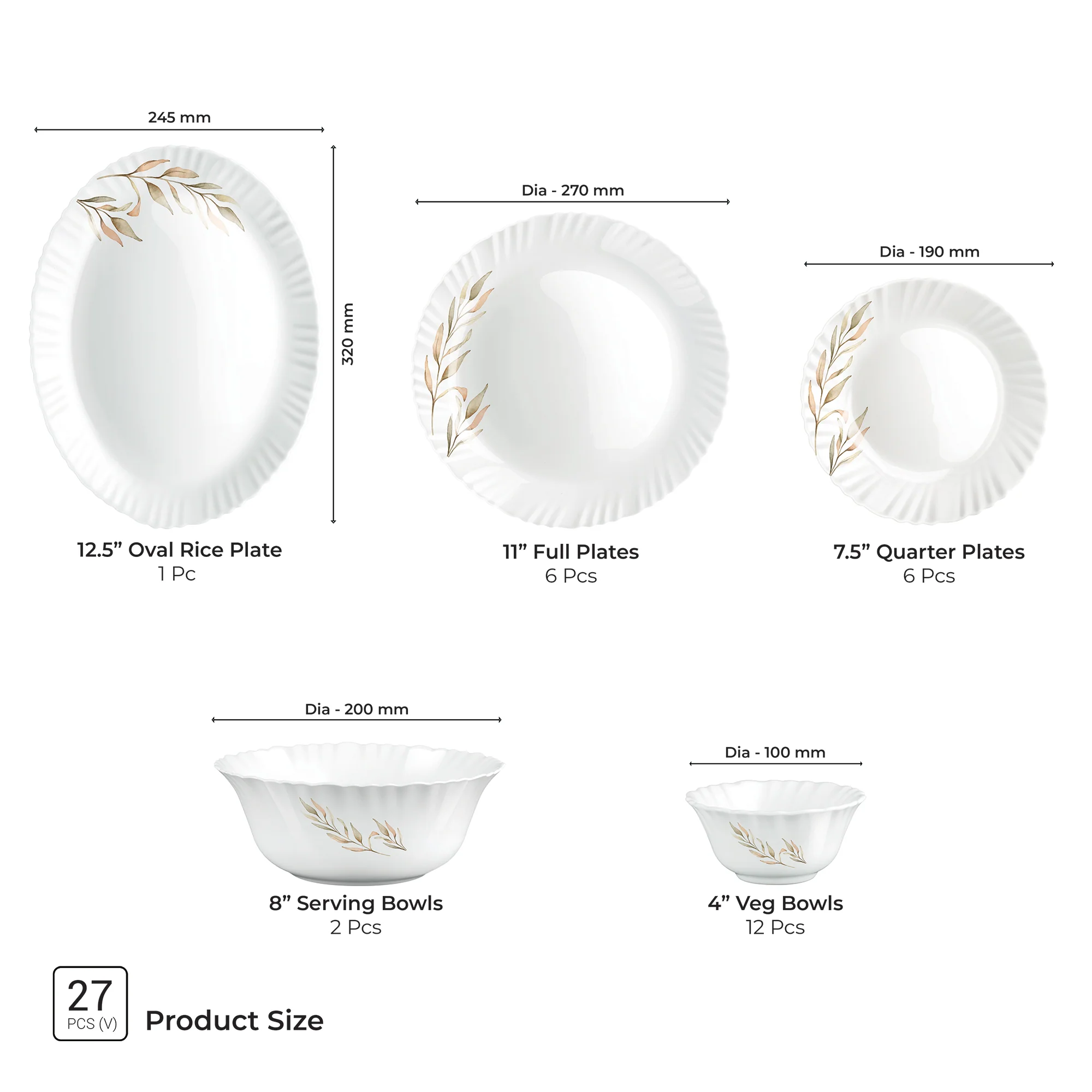 Aurelia Collection Dinner Set - SELENE - Image 9