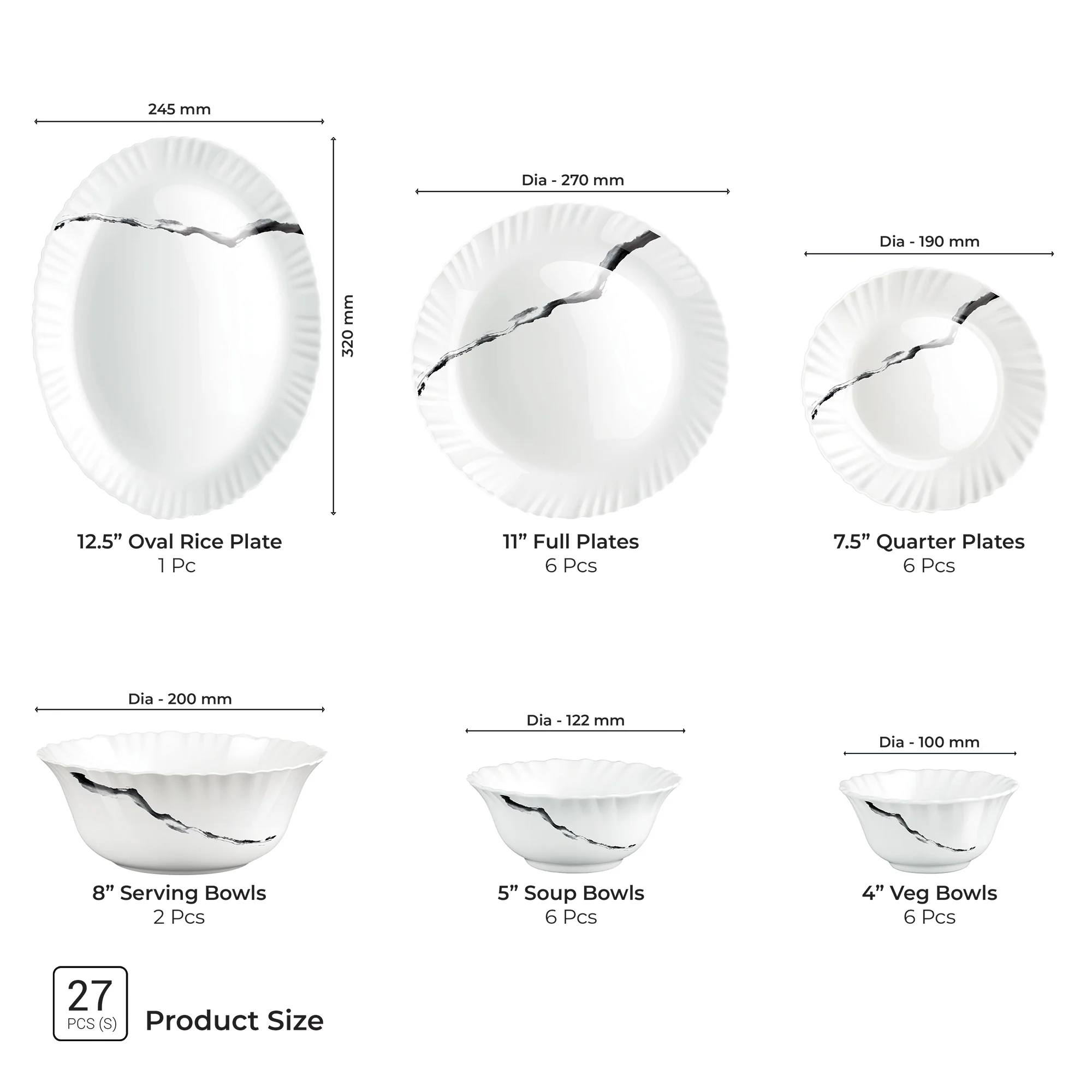 Aurelia Collection Dinner Set - STRIA - Image 3