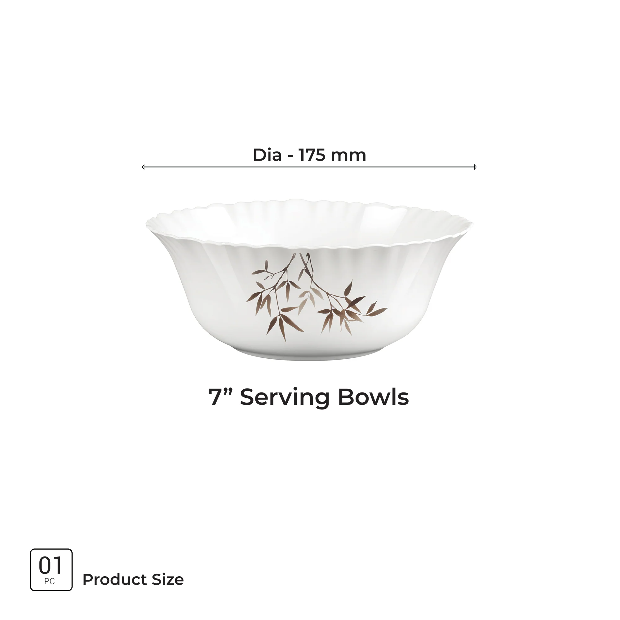 Aurelia Collection Serving Bowl 1 Pc - ARASHI (Treo by Milton) - Image 3