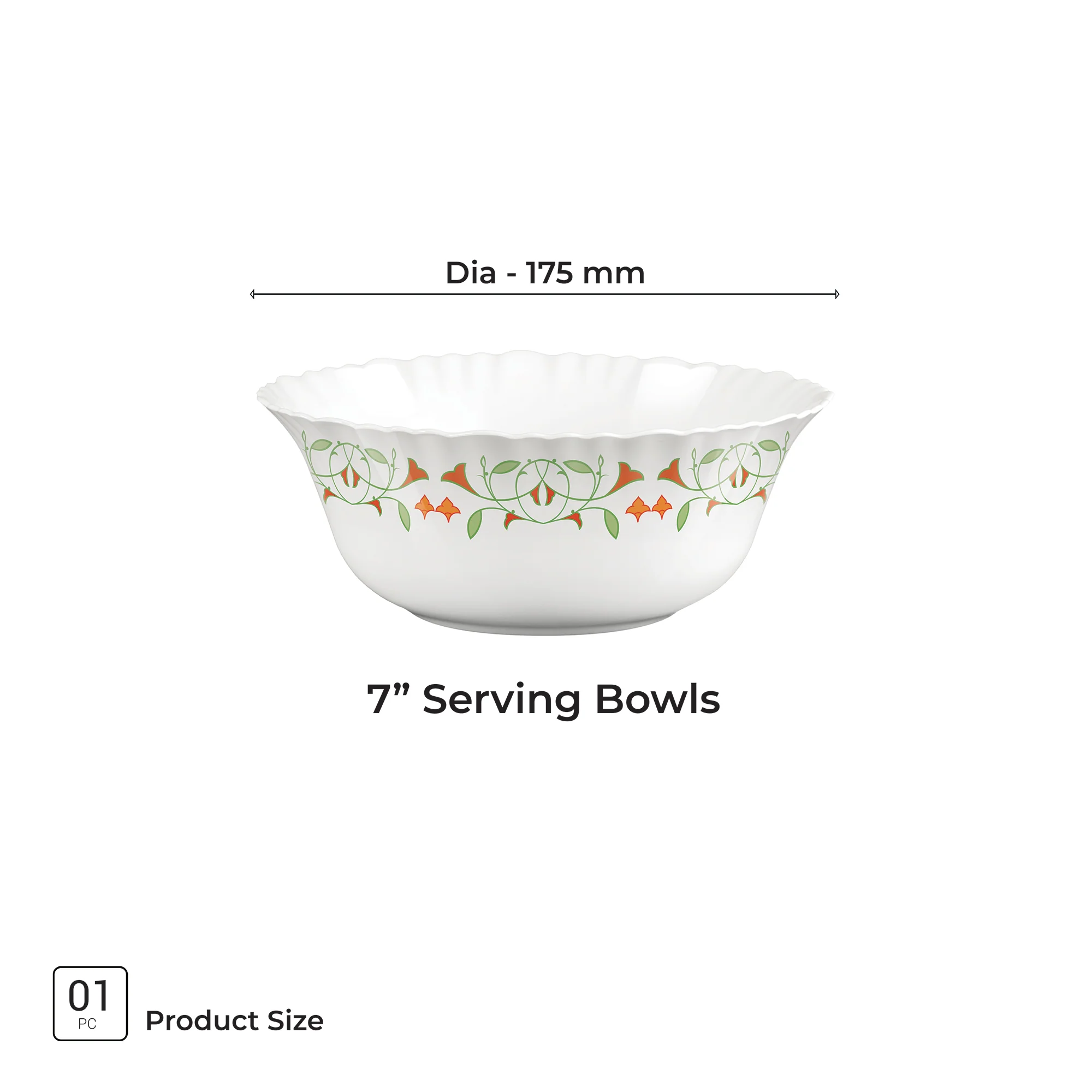 Aurelia Collection Serving Bowl 1 Pc - MEENA (Treo by Milton) - Image 3