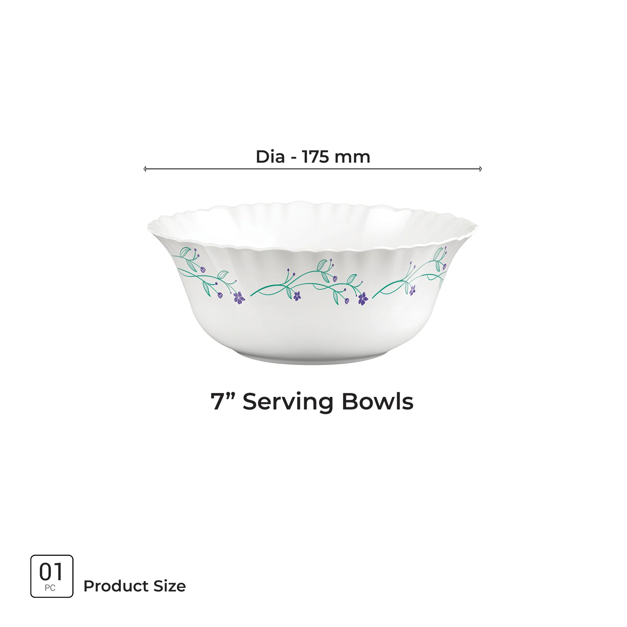 Aurelia Collection Serving Bowl 1 Pc - MUREL (Treo by Milton) - Image 3