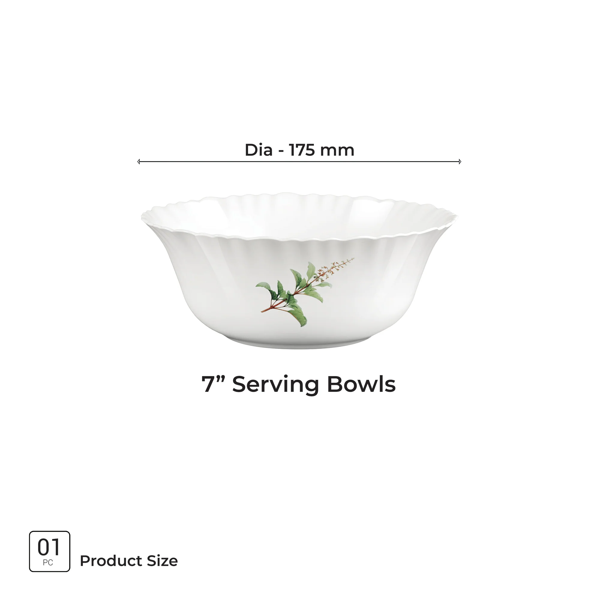 Aurelia Collection Serving Bowl 1 Pc - SAVIRA (Treo by Milton) - Image 3