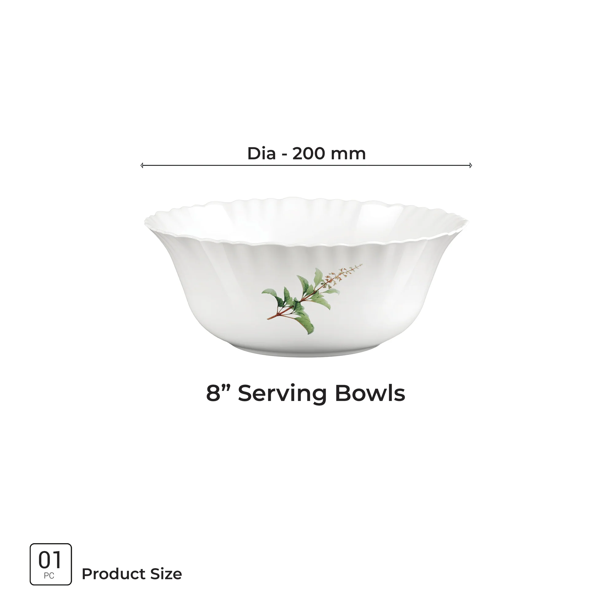 Aurelia Collection Serving Bowl 1 Pc - SAVIRA (Treo by Milton) - Image 6