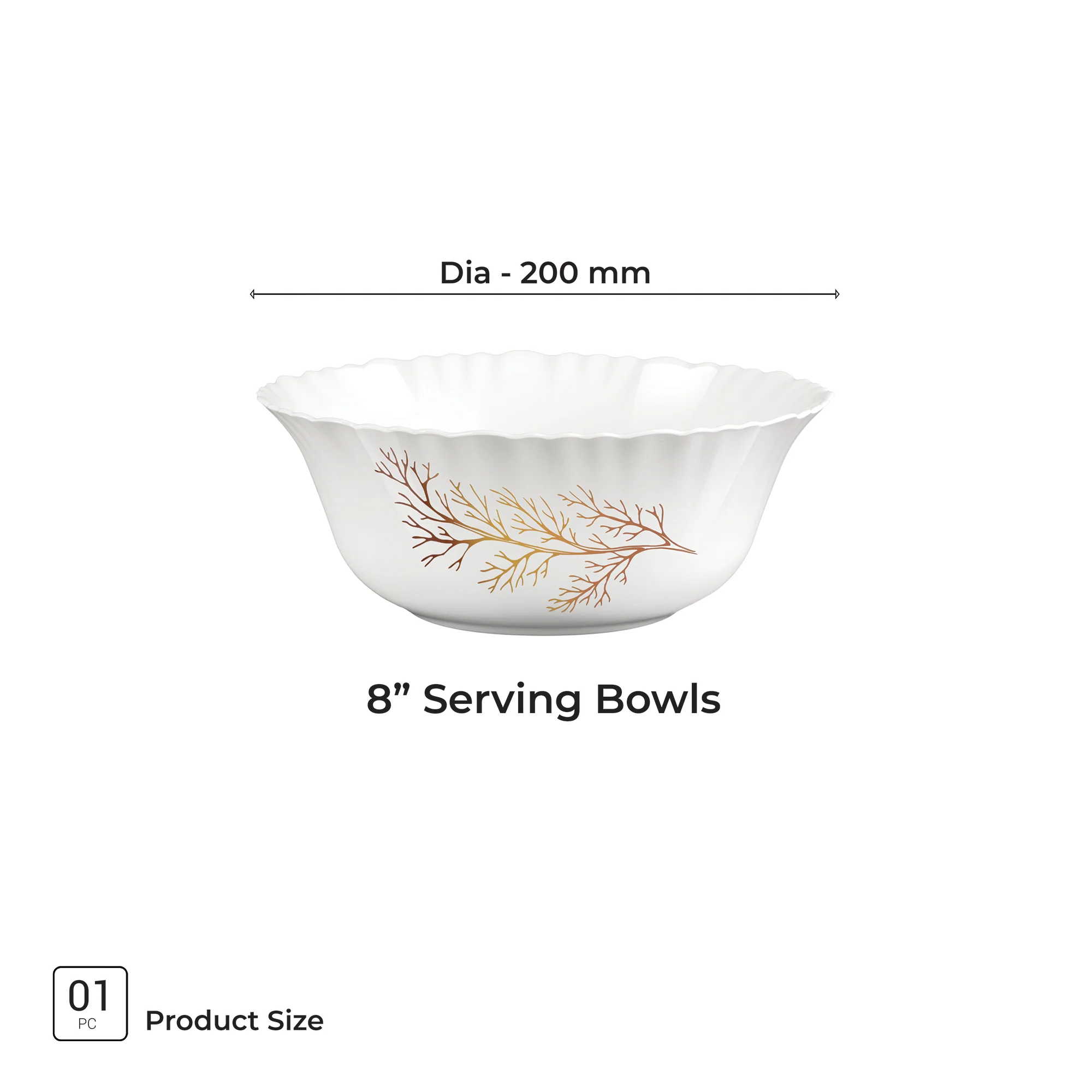 Aurelia Collection Serving Bowl 1 Pc - SILVIA (Treo by Milton) - Image 6