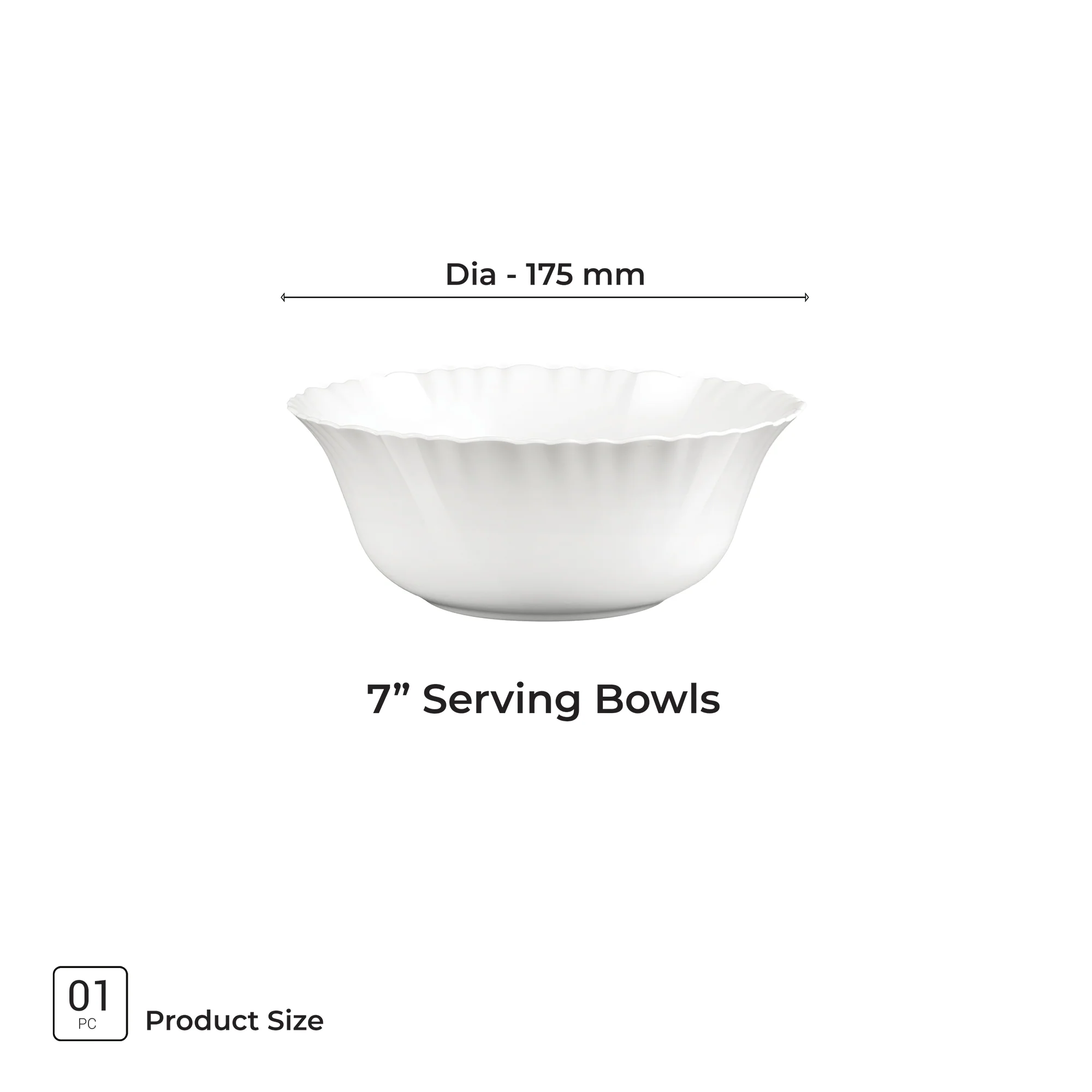 Aurelia Collection Serving Bowl 1 Pc - (Treo by Milton) - Image 3