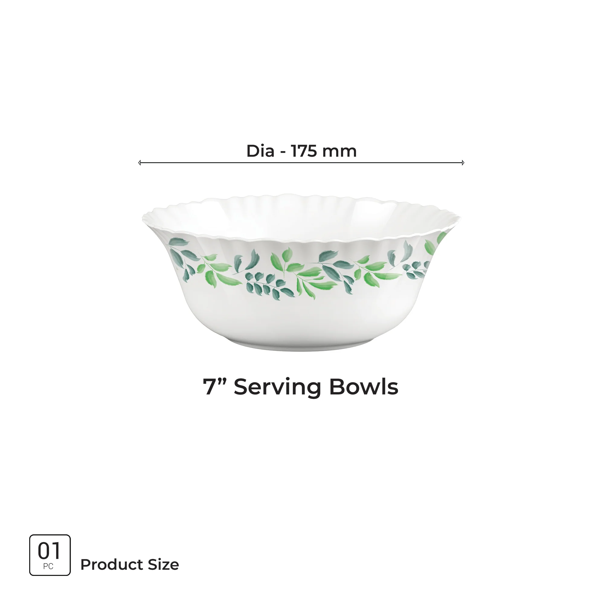 Aurelia Collection Serving Bowl 1 Pc - VERDINIA (Treo by Milton) - Image 3