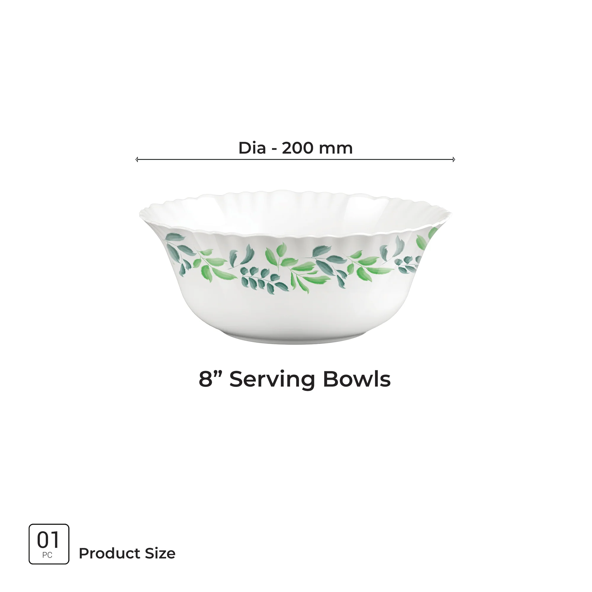 Aurelia Collection Serving Bowl 1 Pc - VERDINIA (Treo by Milton) - Image 6