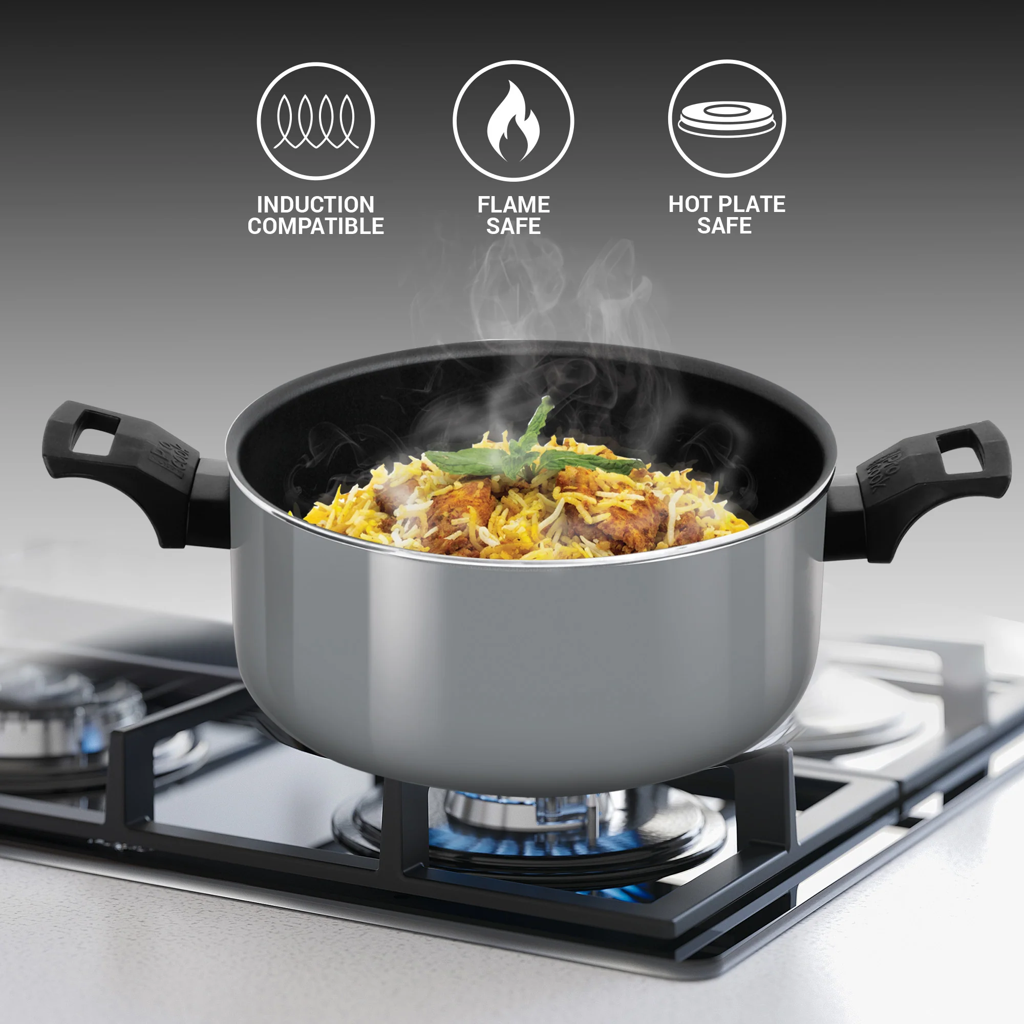 Biryani Pot Blackpearl Induction (Milton Procook) - Image 4
