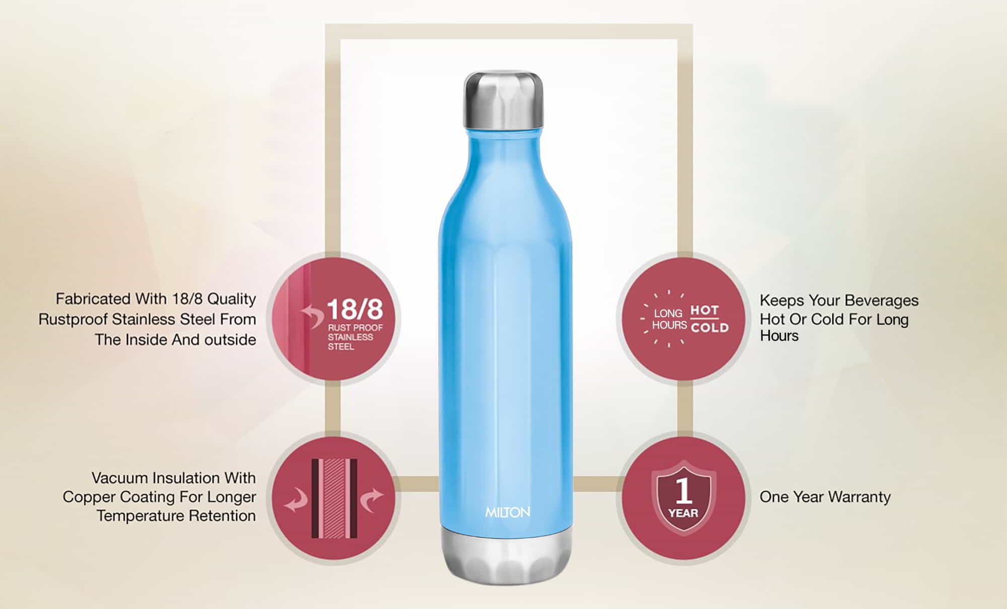 Bliss Thermosteel Bottle (Milton) - Image 5
