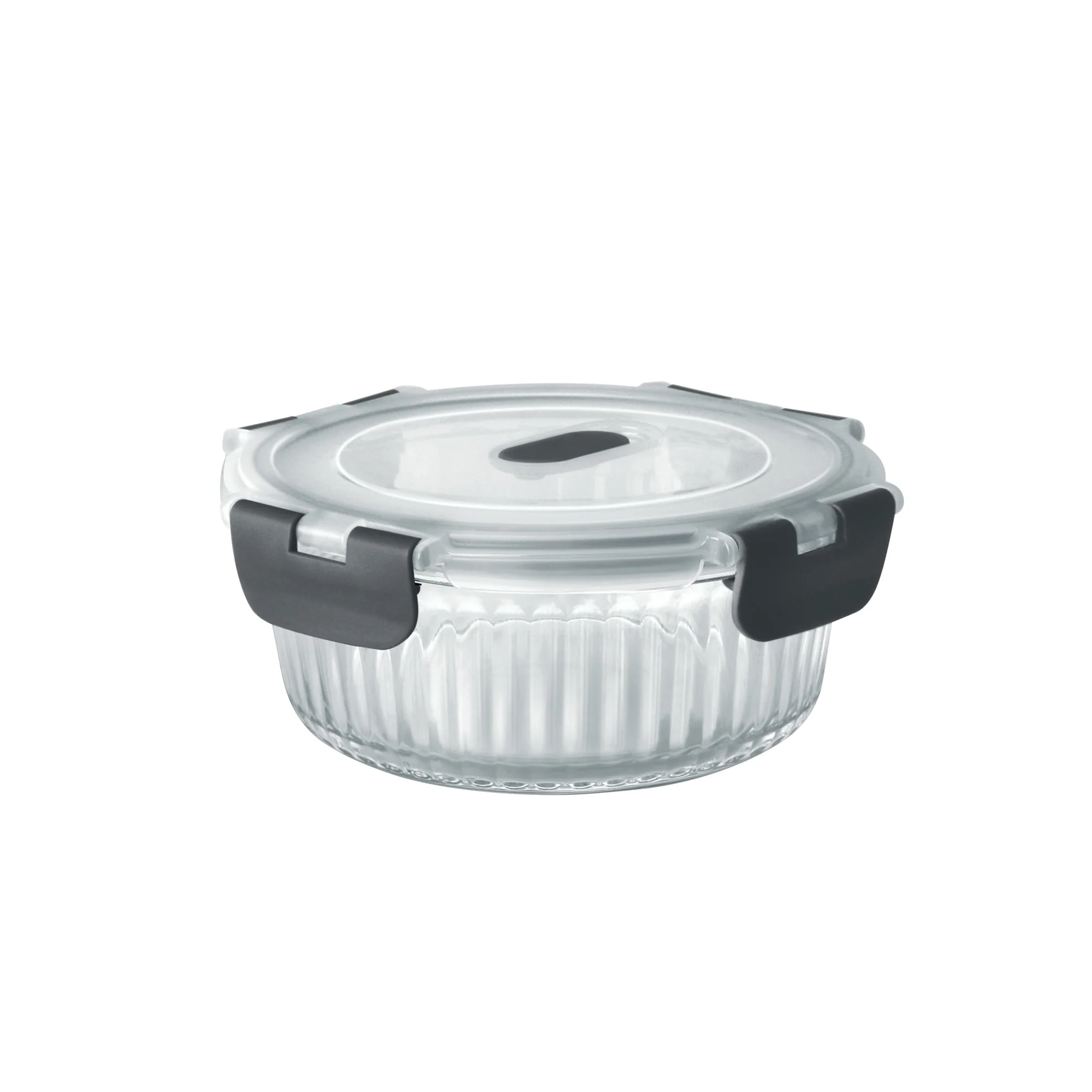 Borosilicate Clip Fresh Rib Round Container (Treo by Milton) - Image 2