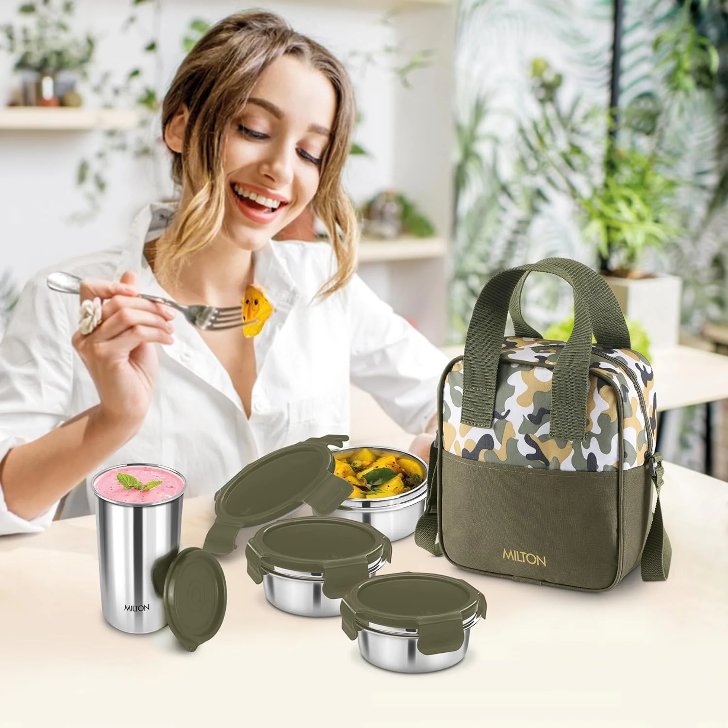 Camo Feast Stainless Steel Tiffin (Milton) - Image 6