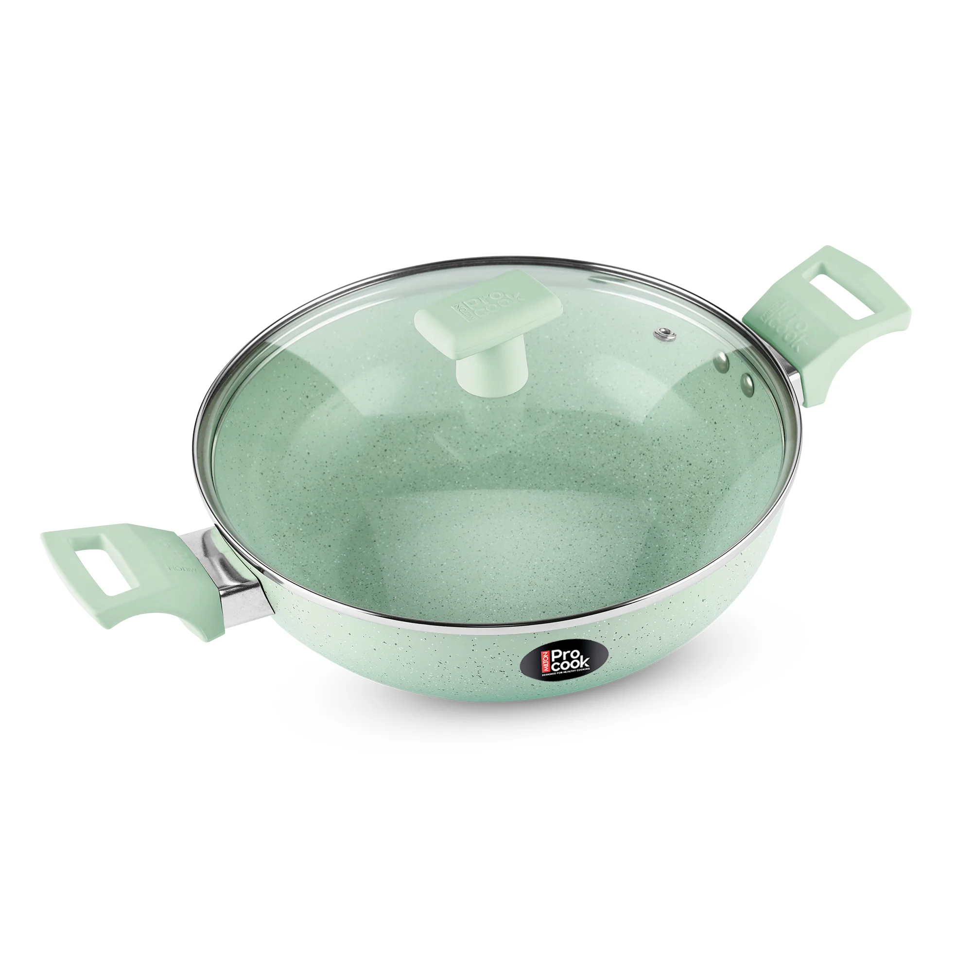Ceramic Kadhai With Lid (Procook by Milton) - Image 4