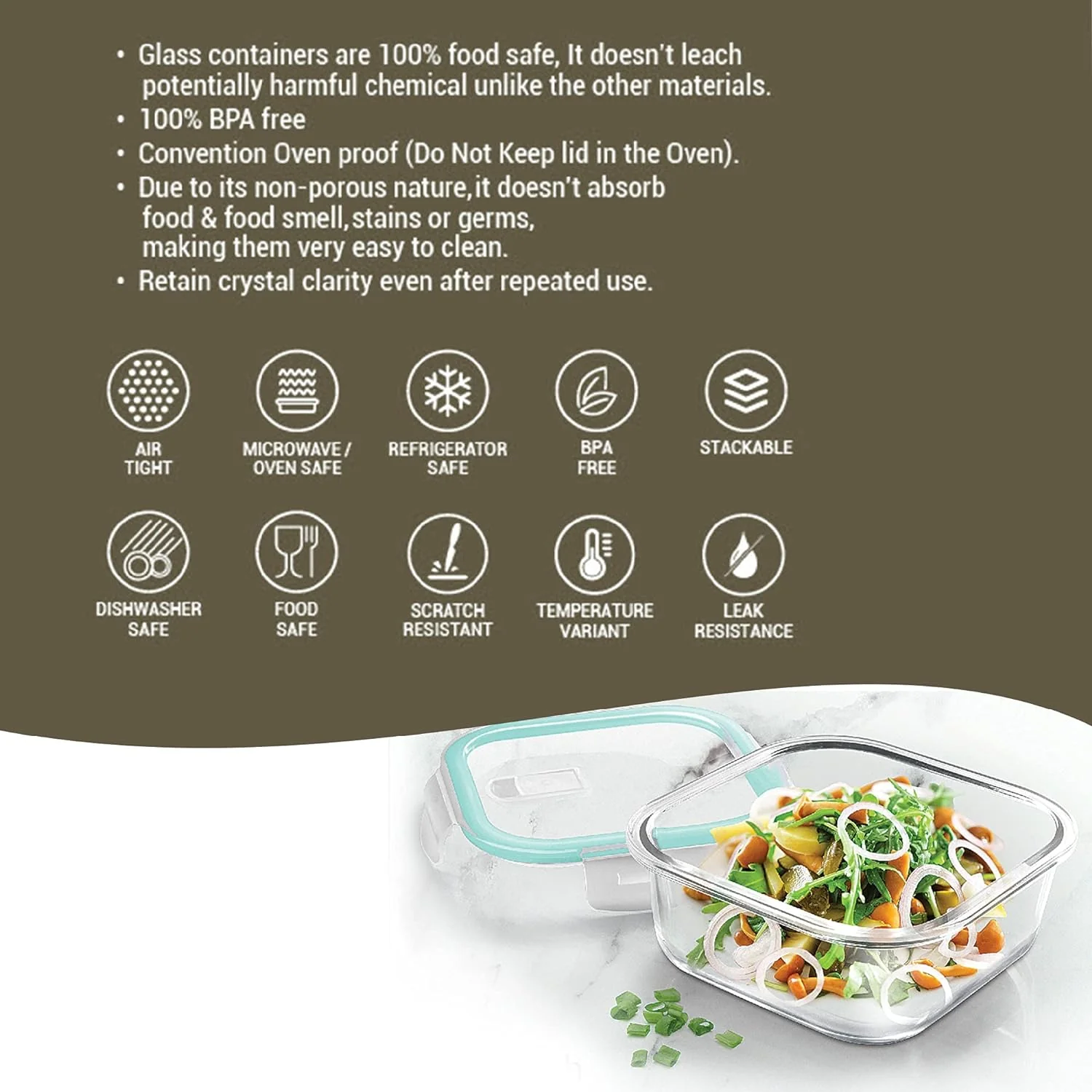 Clip Fresh Square Container (Treo by Milton) - Image 3