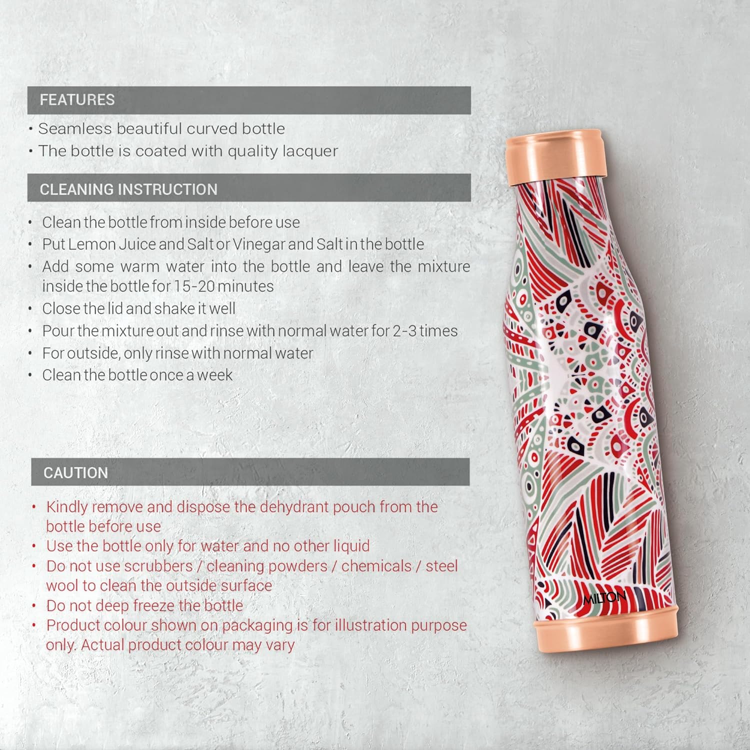 Copper Charge Design Bottle (Milton) - Image 9