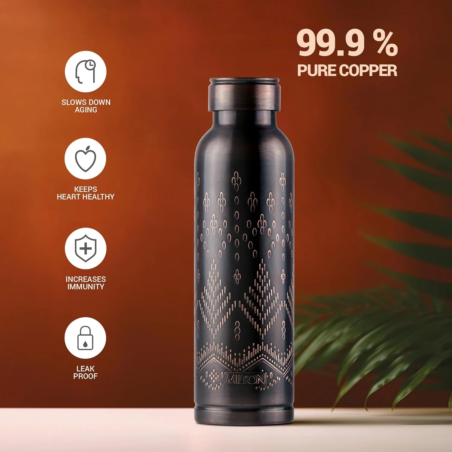 Copper Swasth Design Bottle (Milton) - Image 8