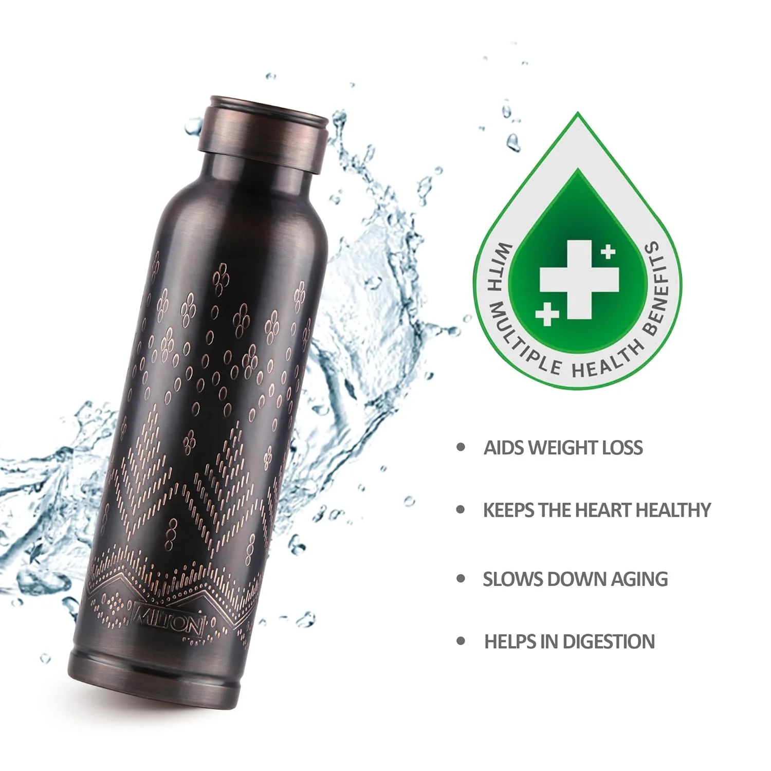 Copper Swasth Design Bottle (Milton) - Image 9
