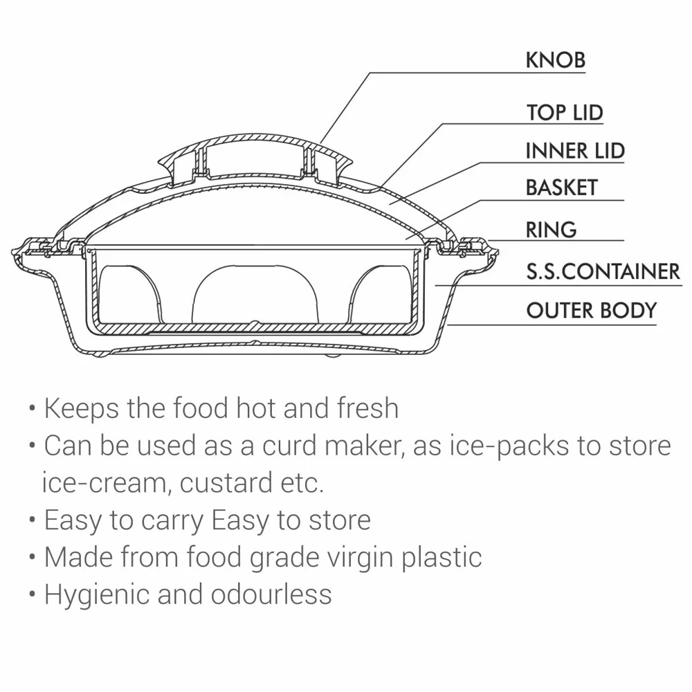 Crisp Deluxe Stainless Steel Casserole (Milton) - Image 6