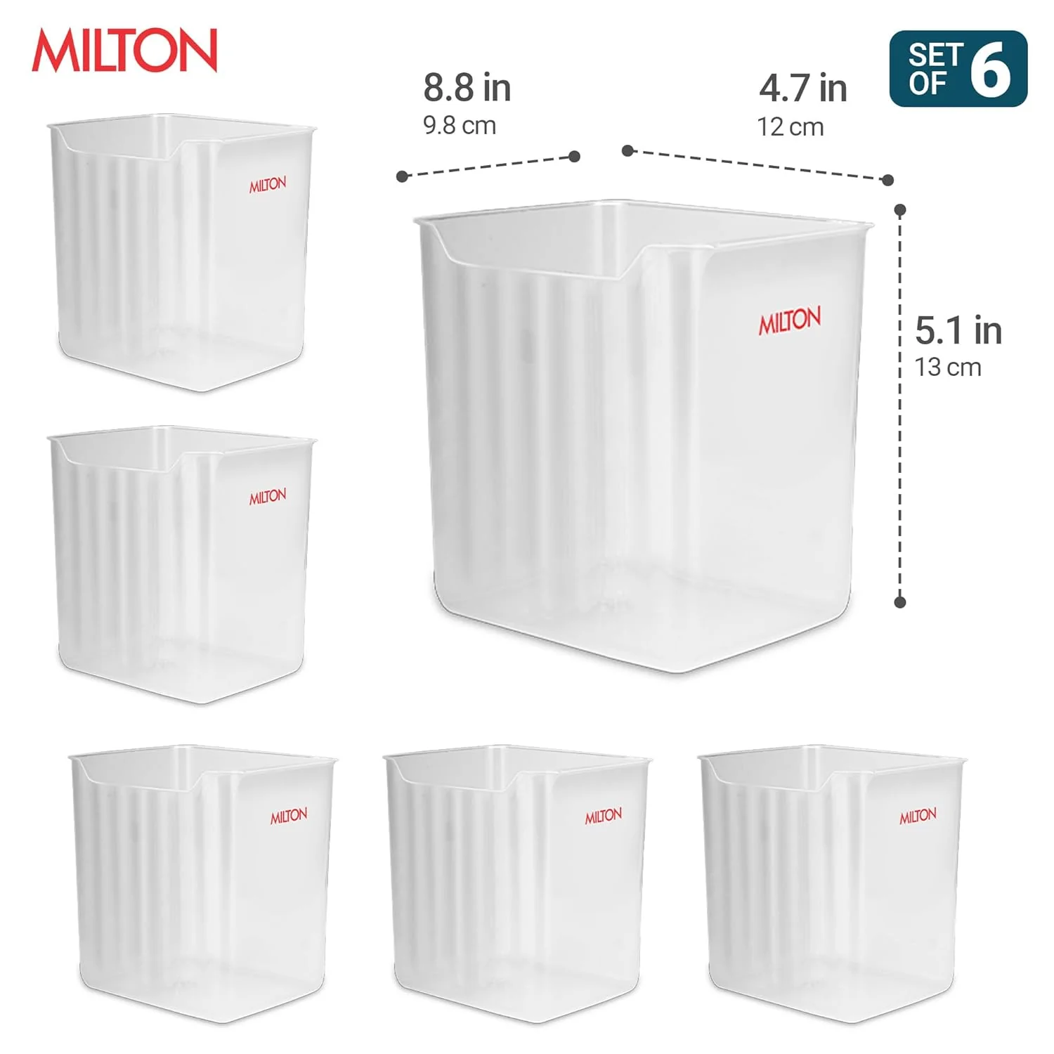 Cryo Fridge Storage Containers for Door – Set of 6 (Milton) - Image 3